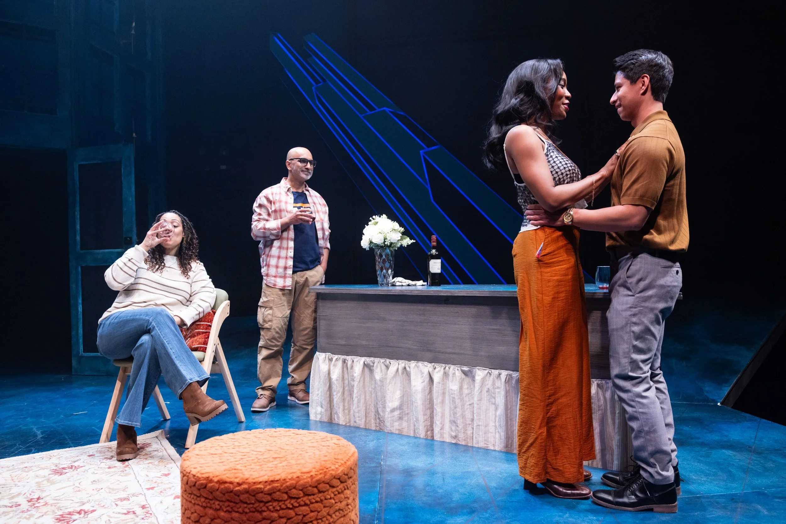 Cynthia Kaye McWilliams (Alicia), Kareem Bandealy (Louie), Courtney Ricki Green (Val), & Jordan Arredondo (Dom). Photo by Justin Barbin.jpg
