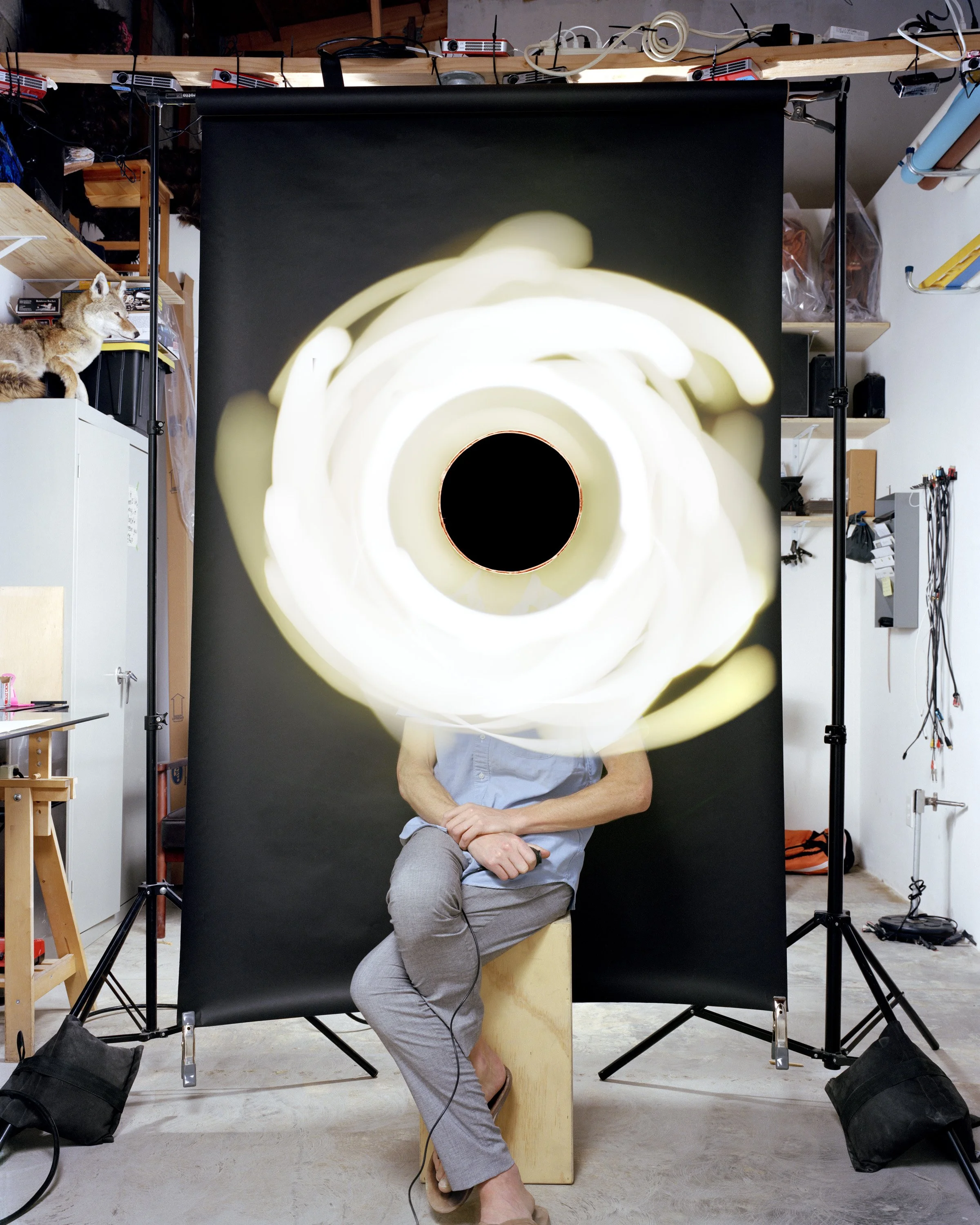 Self-portrait as Black Hole (detail), 2022