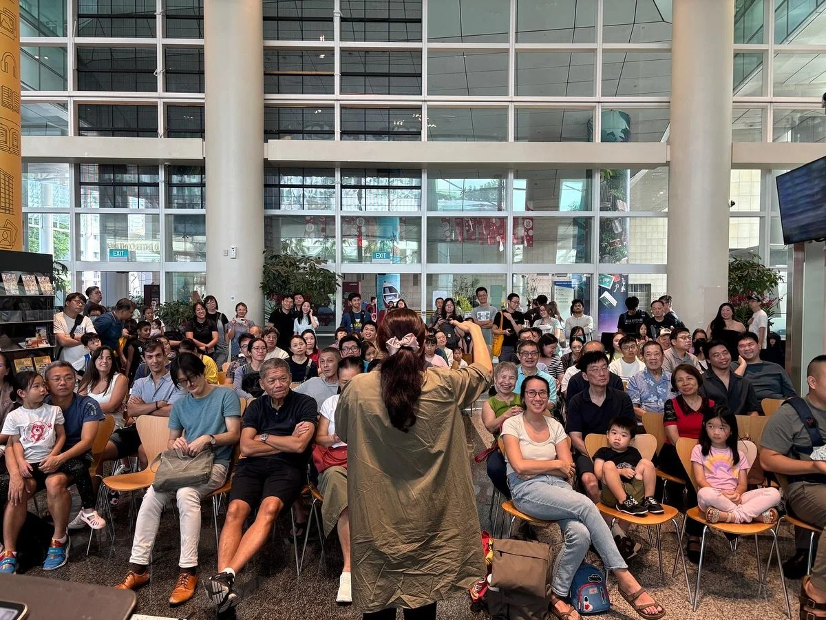 Thank you for joining us yesterday at Behind the Curtain: an deep dive into operas, musicals, the power of the human voice. A huge thank you to @nlbsingapore for having us, as always, and to our wonderful presenter @michetmusic who spoke passionately