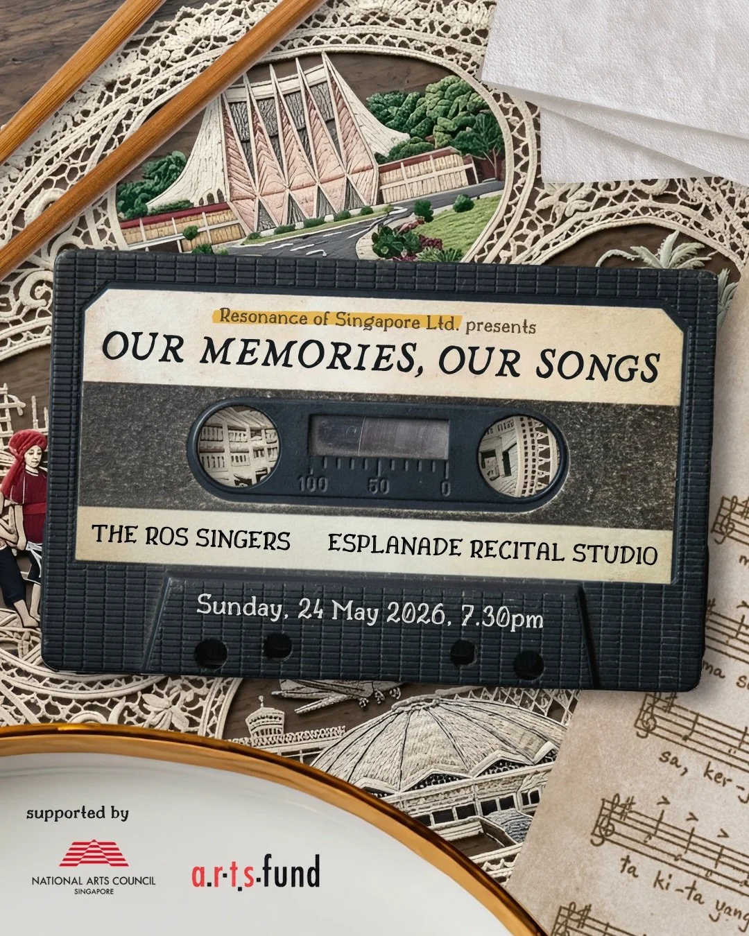 Music has a way of holding our memories. Of home, culture, and the stories we carry with us. 🎶

In Our Memories, Our Songs, The ROS Singers present a heartfelt programme of folk songs and culturally significant music from Singapore and around the wo