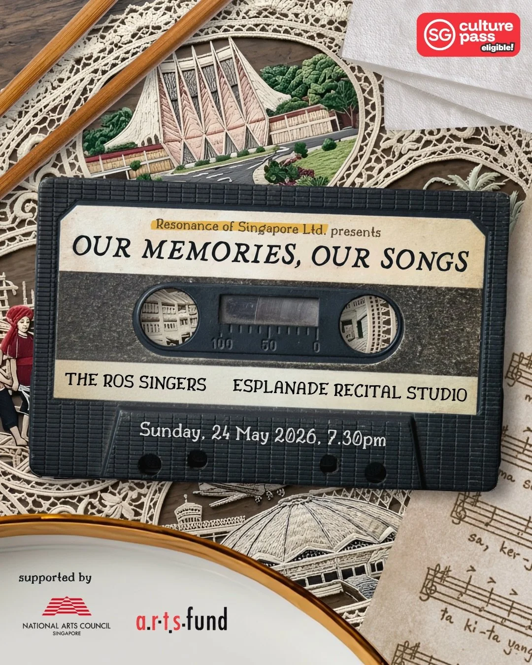 &ldquo;Music has a way of holding our memories. Of home, culture, and the stories we carry with us. 🎶

In Our Memories, Our Songs, The ROS Singers present a heartfelt programme of folk songs and culturally significant music from Singapore and around