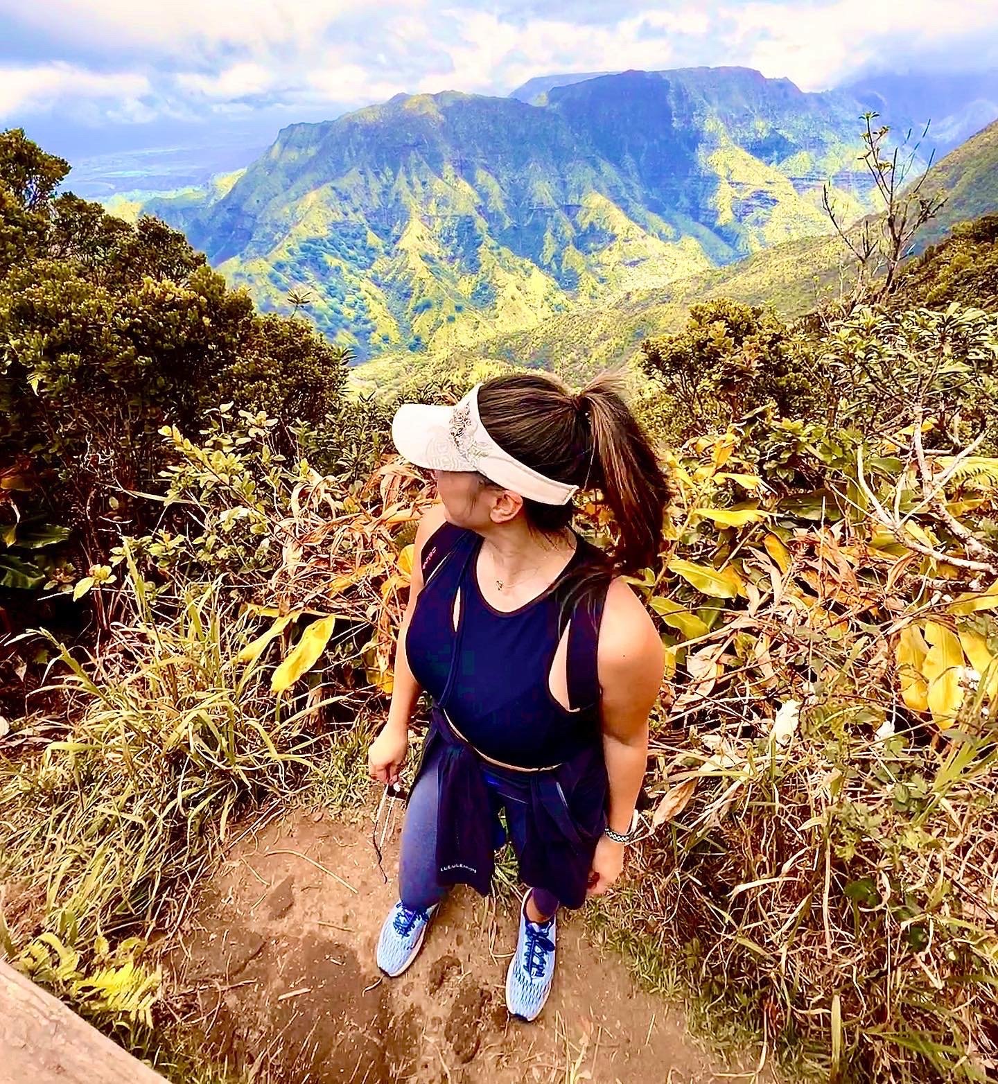 The view of Hanalei Bay from the Kilohana lookout, Kauai