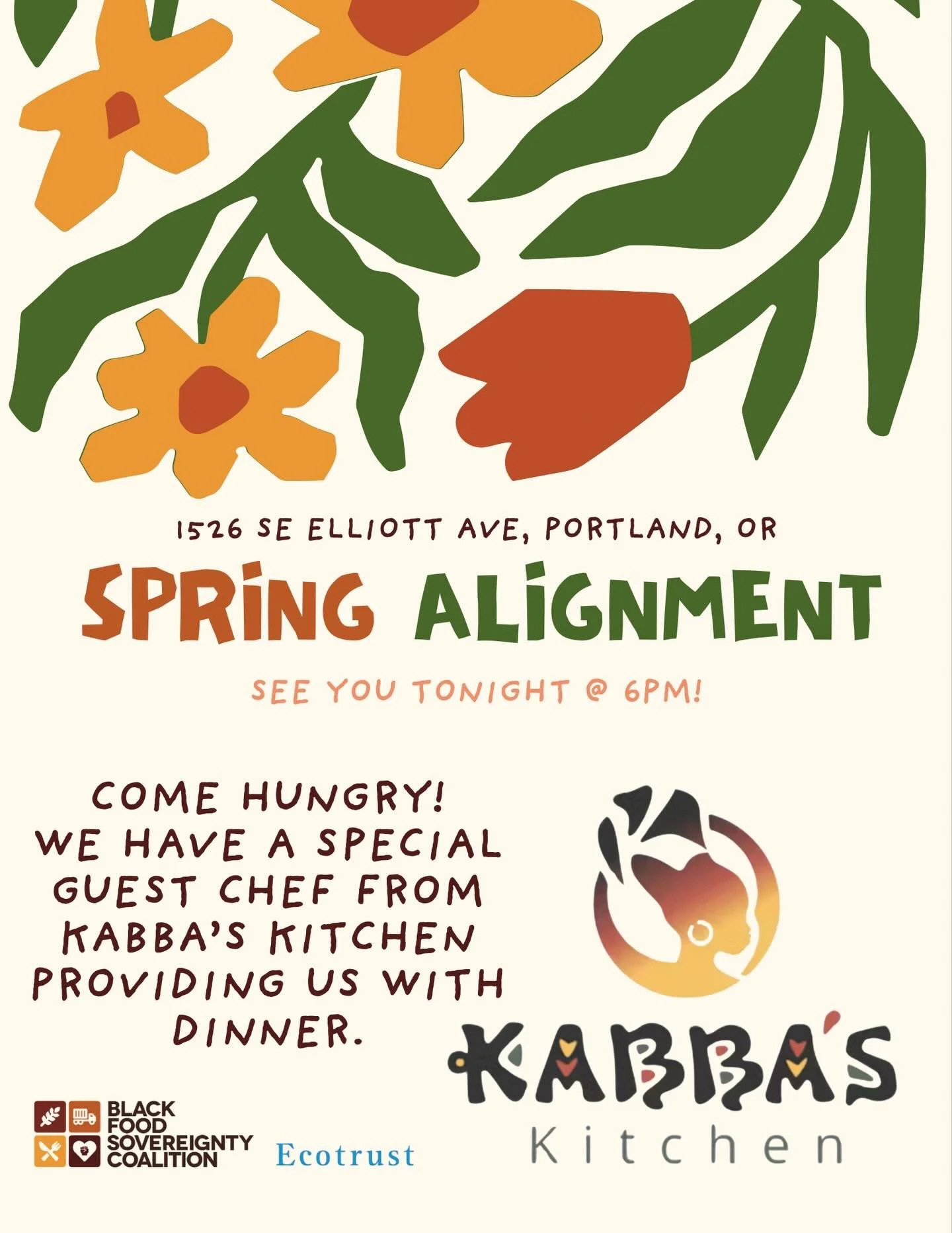 Spring Alignment is finally here! ✨ We are so excited to gather with you all. Let&rsquo;s break bread before we break ground, 🪏with a special dinner provided by @kabbaskitchen ! 🍛
Be ready to discuss! Bring your questions, challenges, and what&rsqu