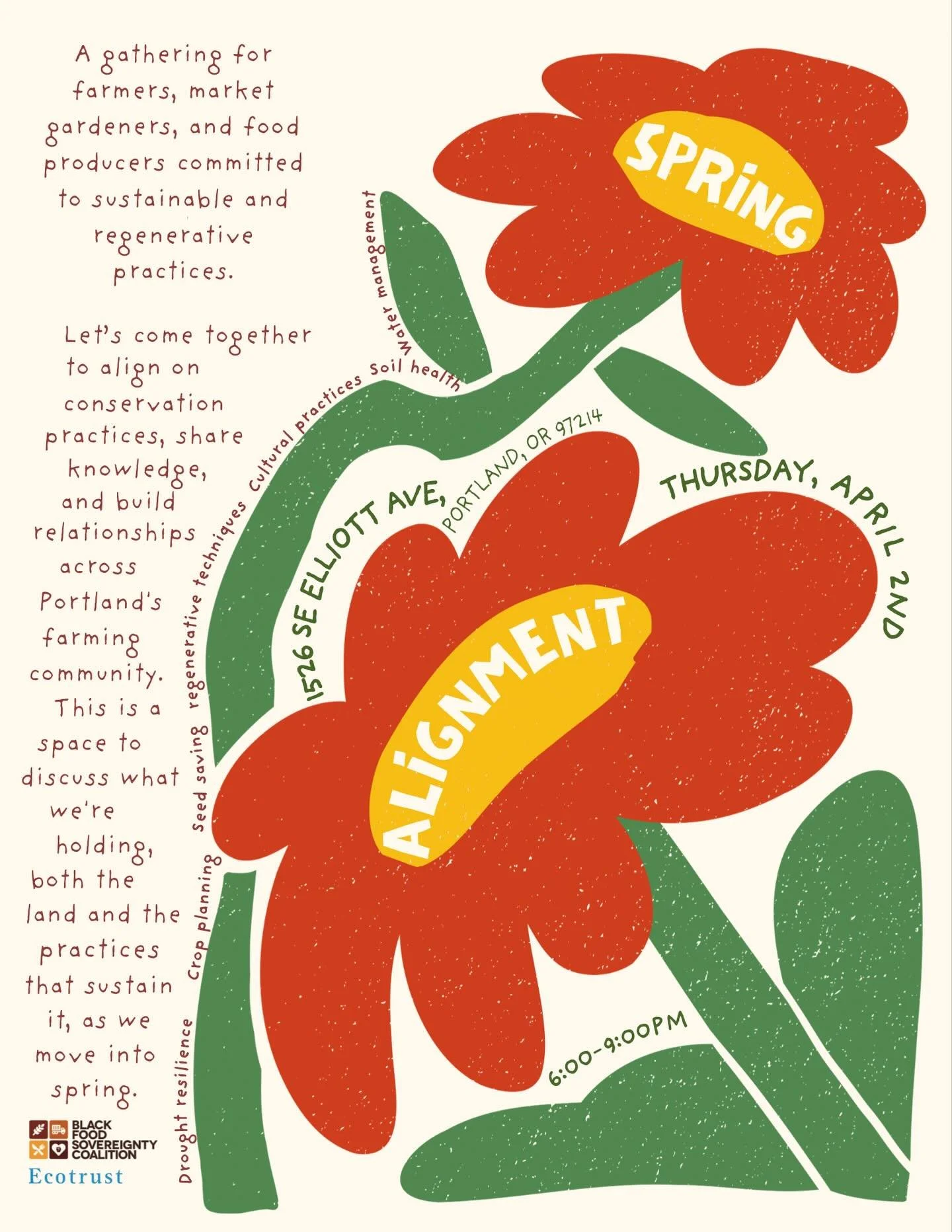 Happy Equinox! Before we break ground for the growing season 🪏we are calling all Portland-area farmers, market gardeners, and food producers committed to sustainable and regenerative practices. Let&rsquo;s come together to align on conservation prac