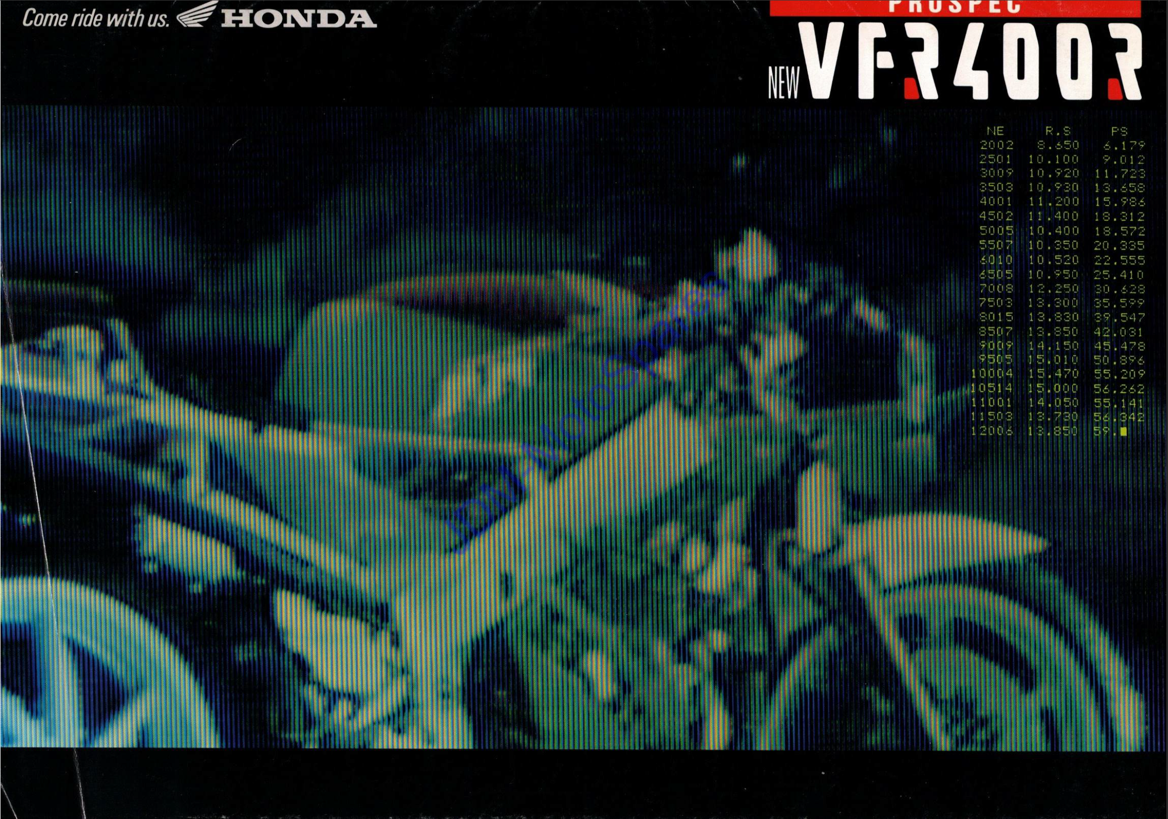 Honda VFR400 NC30 - Sales Brochure