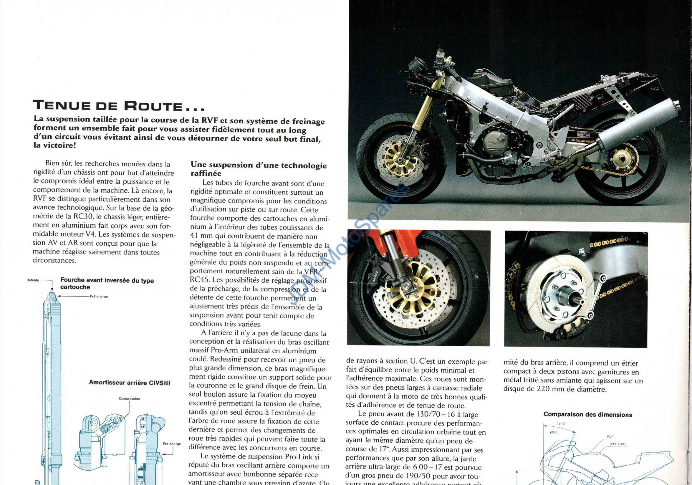Honda RC45 (RVF750) Brochure - Page 8