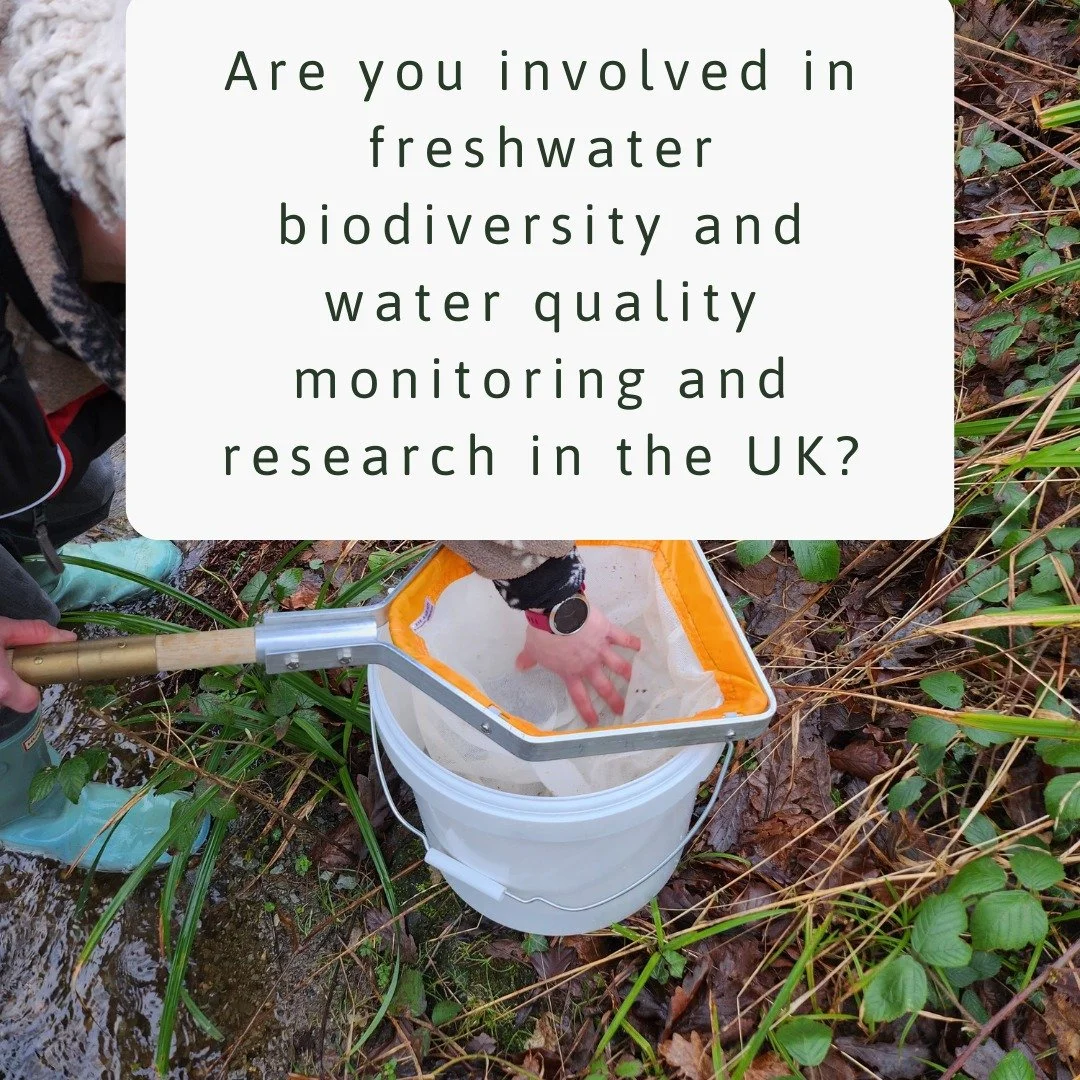 🌊 Freshwater survey - have your say! 🌿

Are you involved in freshwater biodiversity or water quality monitoring and research in the UK? Your input is needed!

💡 UKCEH have a short 15 minute survey, open to individuals and organisations across the 