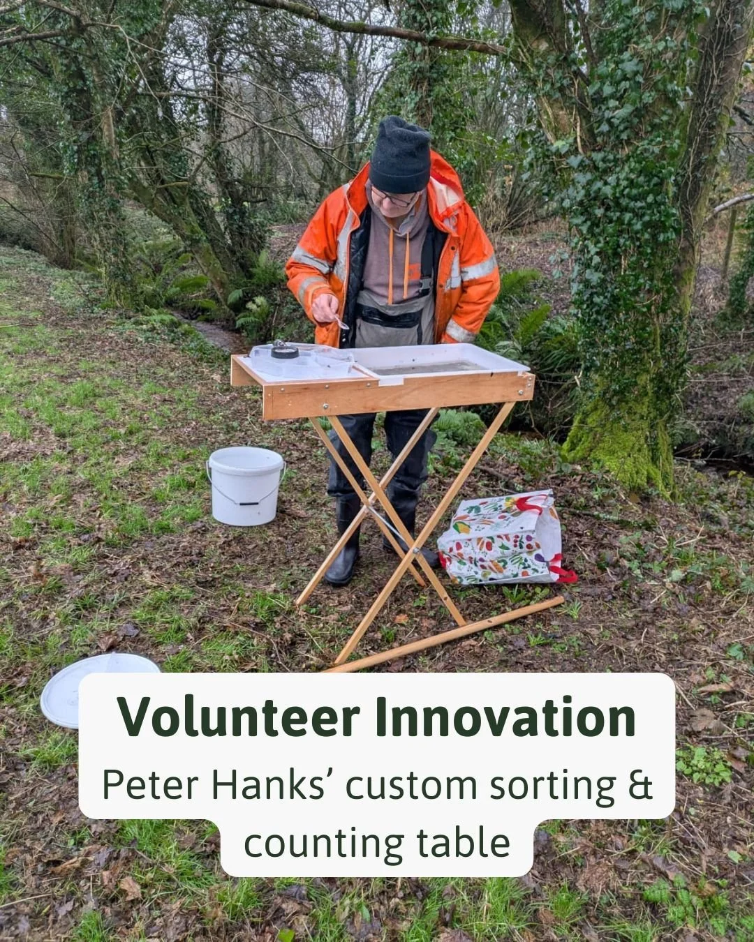 🧪 Citizen science in action!

Peter Hanks from the West Cornwall ARMI Hub has built his own sorting table to make Riverfly monitoring easier in the field.

Got your own kit hacks or survey tips? Drop them in the comments or send us a photo!

📸 Pete