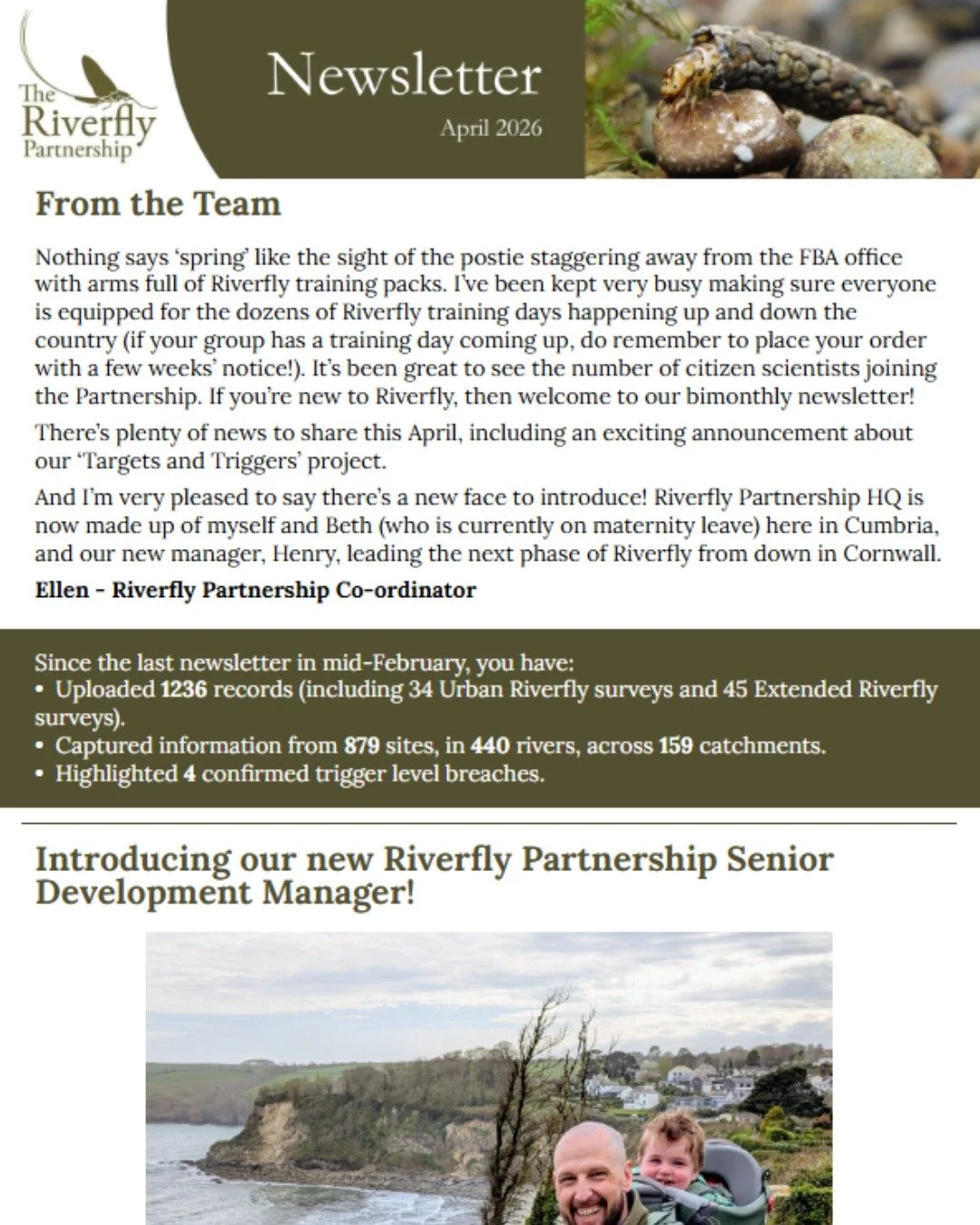 Our latest newsletter is out now! 
Read it and sign up for future newsletters at riverflies.org/newsletters