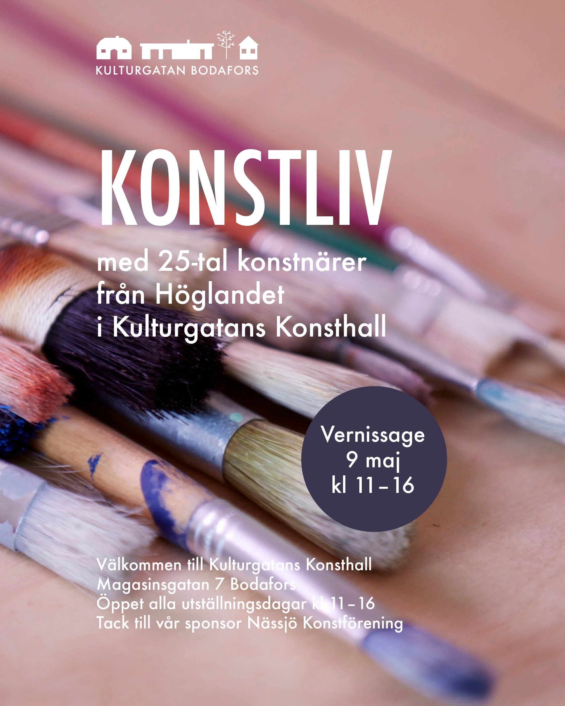 Utställning: KONSTLIV med 25-tal konstnärer från Höglandet