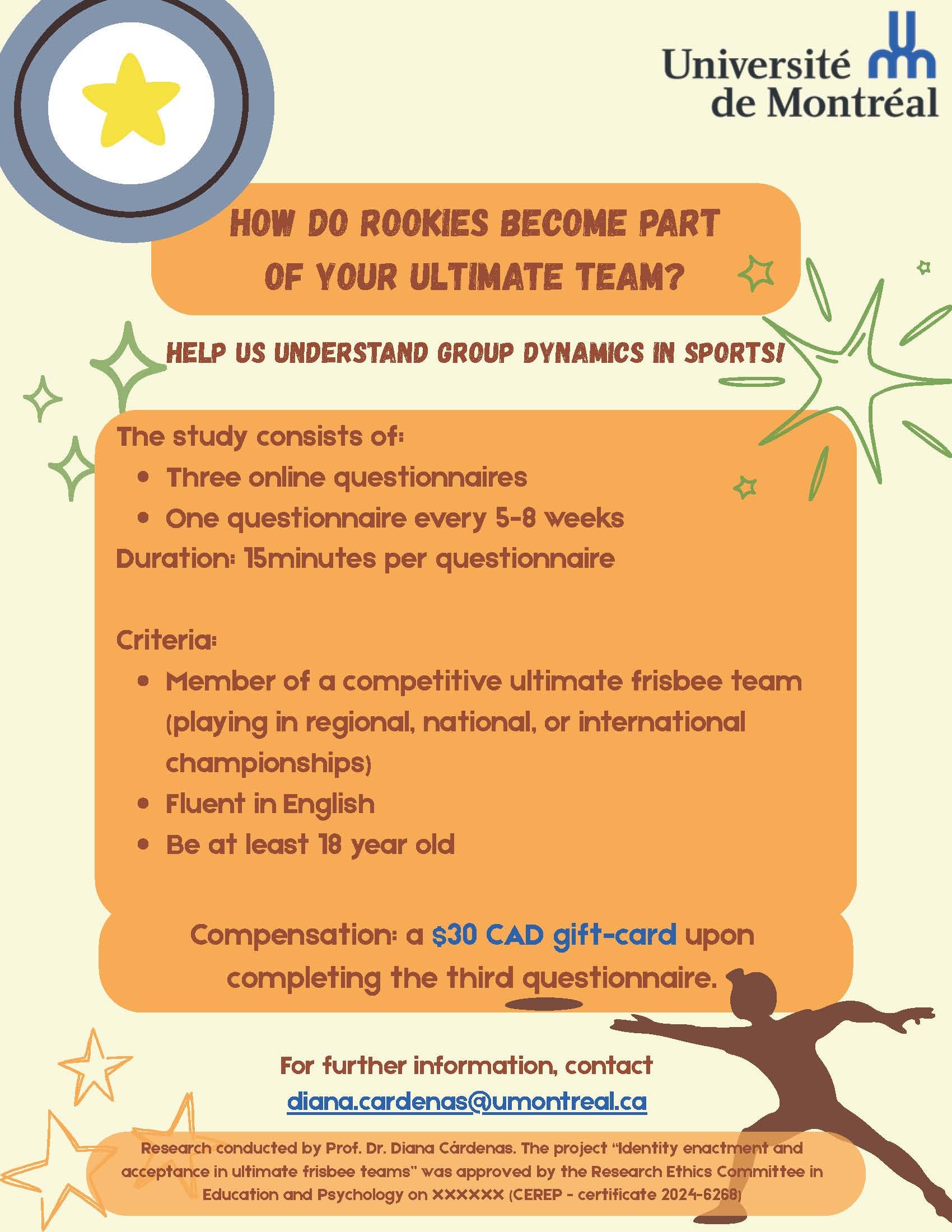The University of Montréal is looking for participants for a research