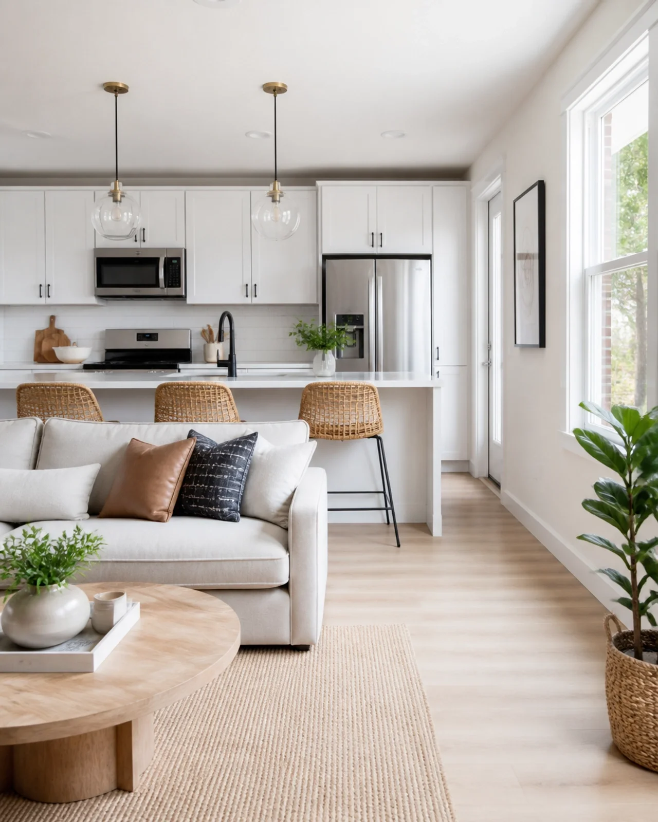 Renovated rental property kitchen