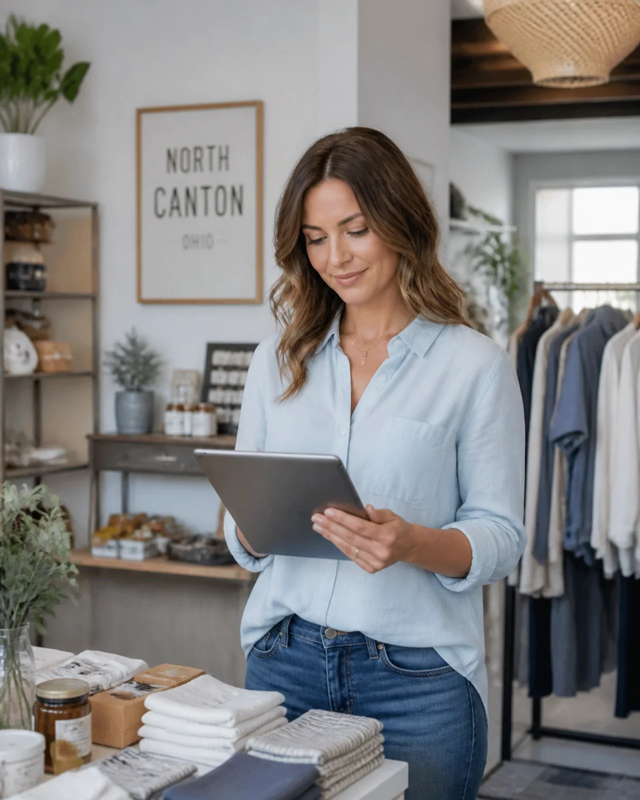 Ohio small business owner reviewing cyber insurance coverage