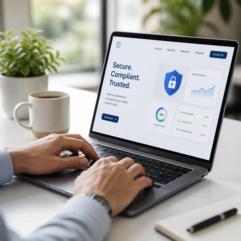 Cyber insurance policy dashboard illustrating business cybersecurity protection