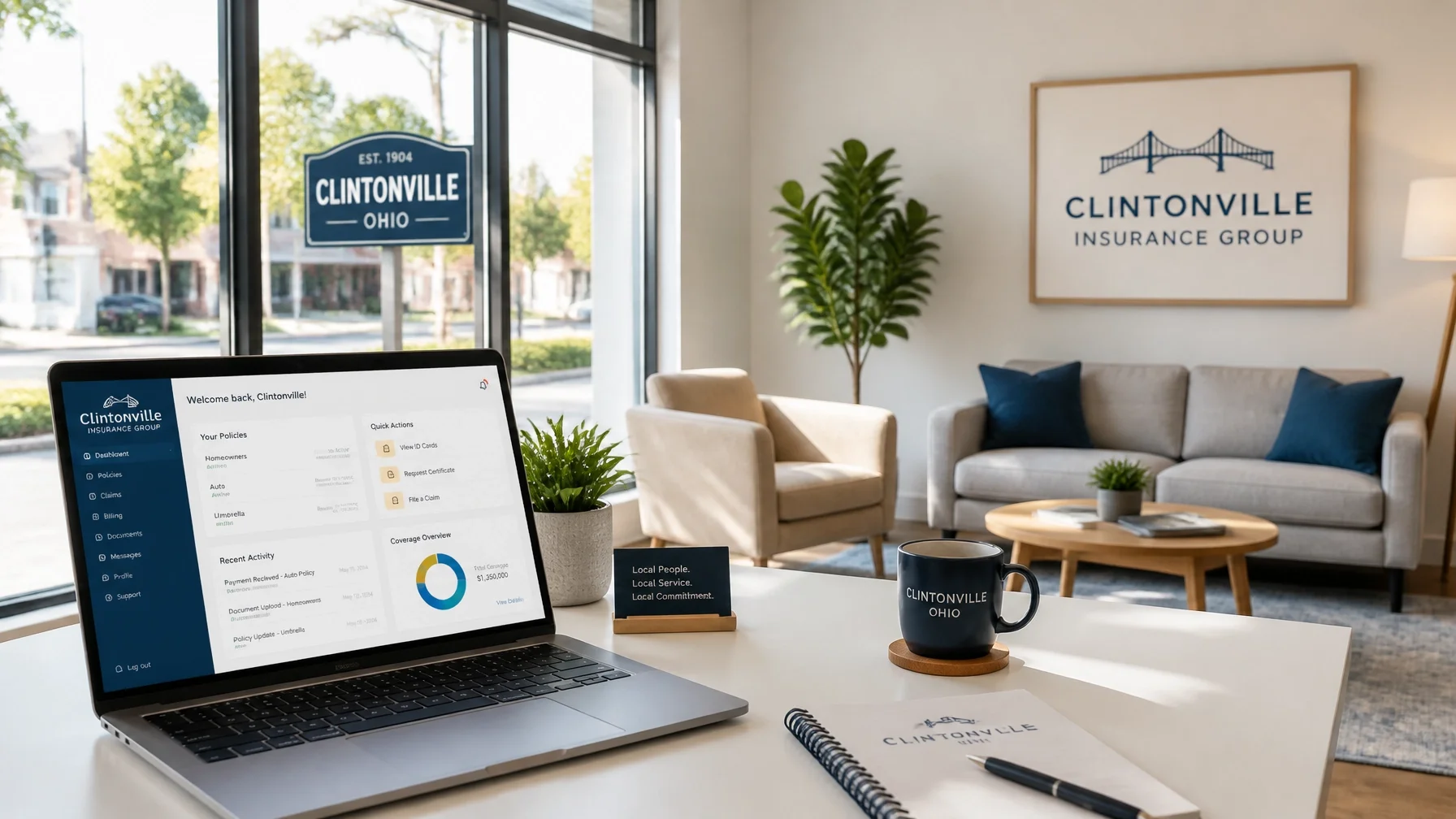 Online auto insurance quote compared with a local independent insurance agency