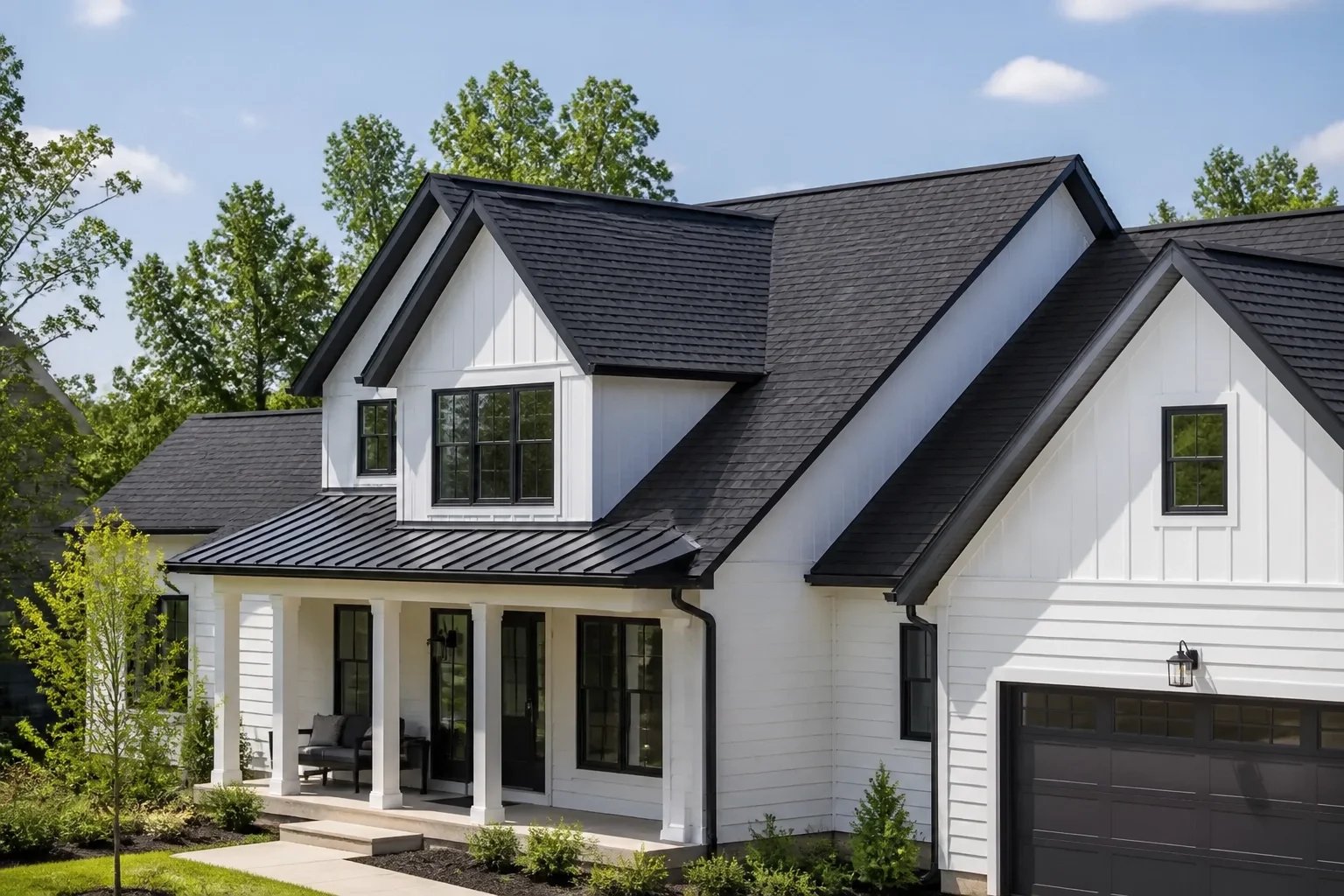 Ohio home with a newly installed roof illustrating insurance savings opportunities