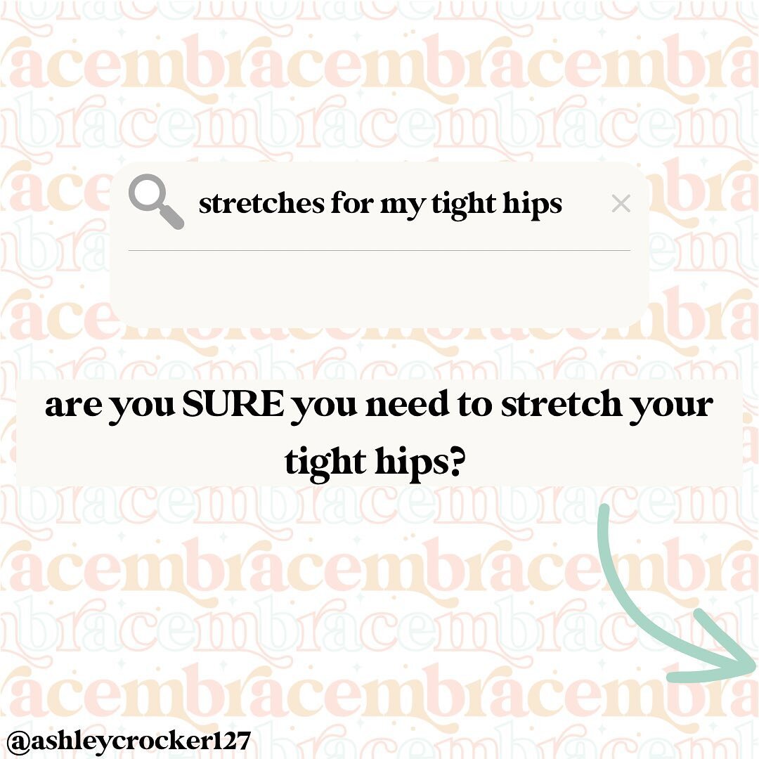 For all those out there googling stretches for tight hips 🙃 swipe for some things to consider!!! 

Share if ya learned something 👊🏼 Happy Monday 🔥