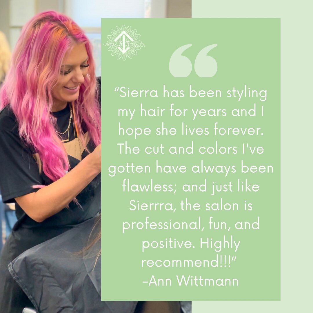 Thank you so much Ann! ❤️

Book your dream hair now! 🌿

📱 307-287-7818
Online booking -&gt; Link in Bio
📍Cheyenne, WY 

Connect with our Stylists!⬇️
@redkenartistsierrak @hairandbeautybyem @beauty_by_ej_ @beauty_bliss_by_kris 

#cheyennewyoming #r