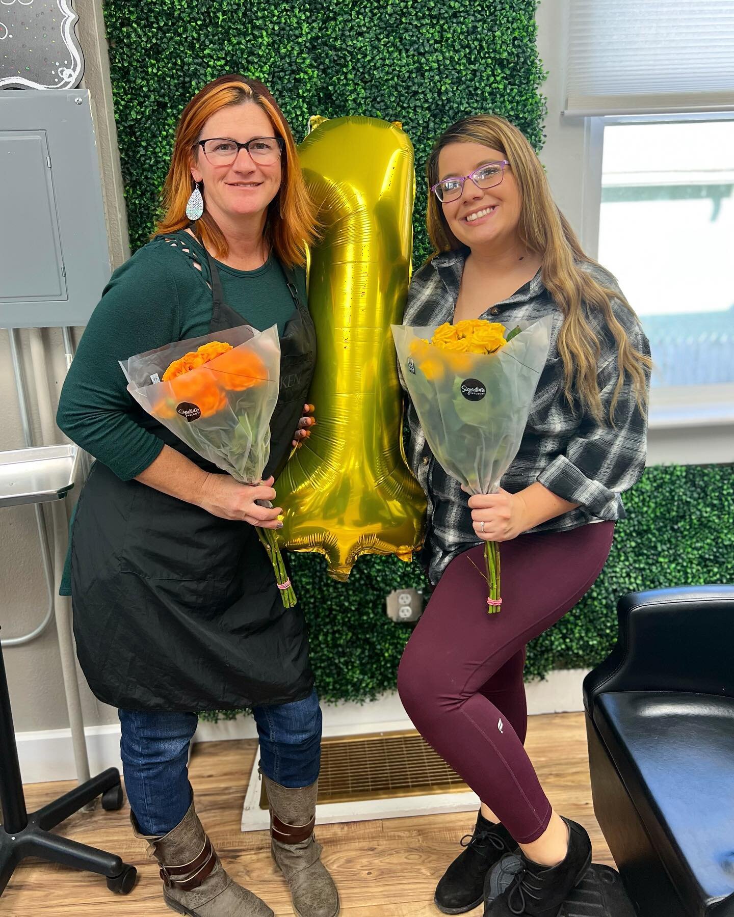 Kris and EJ have officially been promoted from associates and earned their Level 1 stylist certification! 🤍 We&rsquo;re so proud of how far they&rsquo;ve come! 

Book your dream hair now! 🌿

📱 307-287-7818
Online booking -&gt; Link in Bio
📍Cheyen