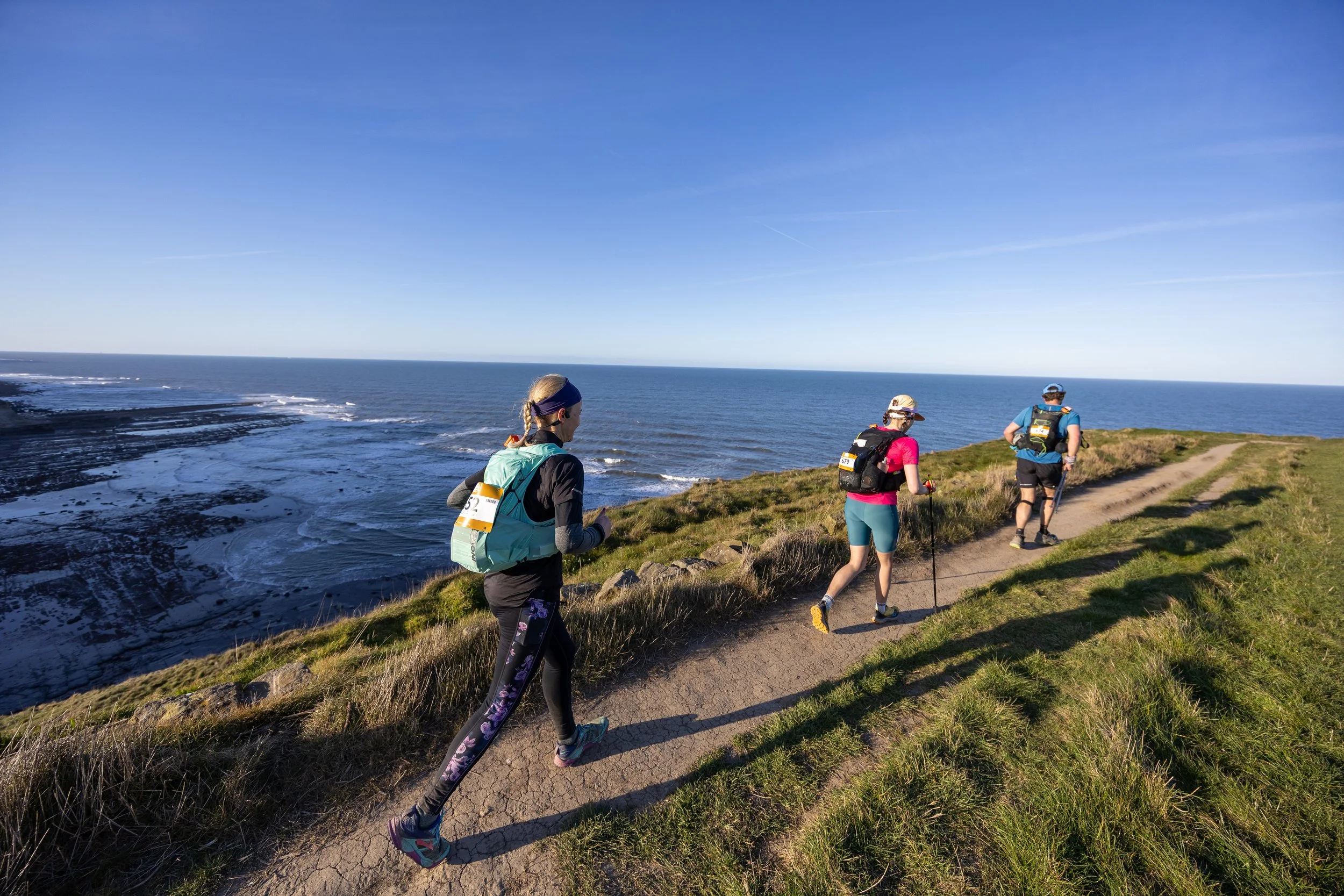 Making their way towards the finish