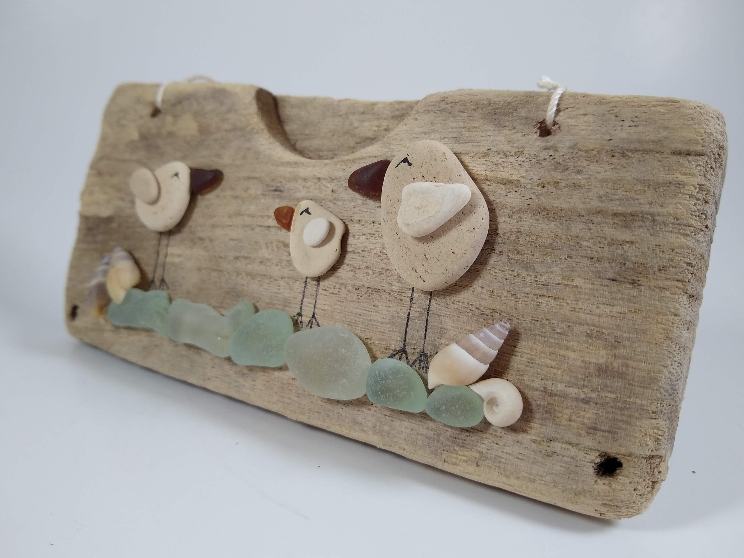 What was this driftwood in its previous life?! It lives on as a beautiful shorebird artwork.