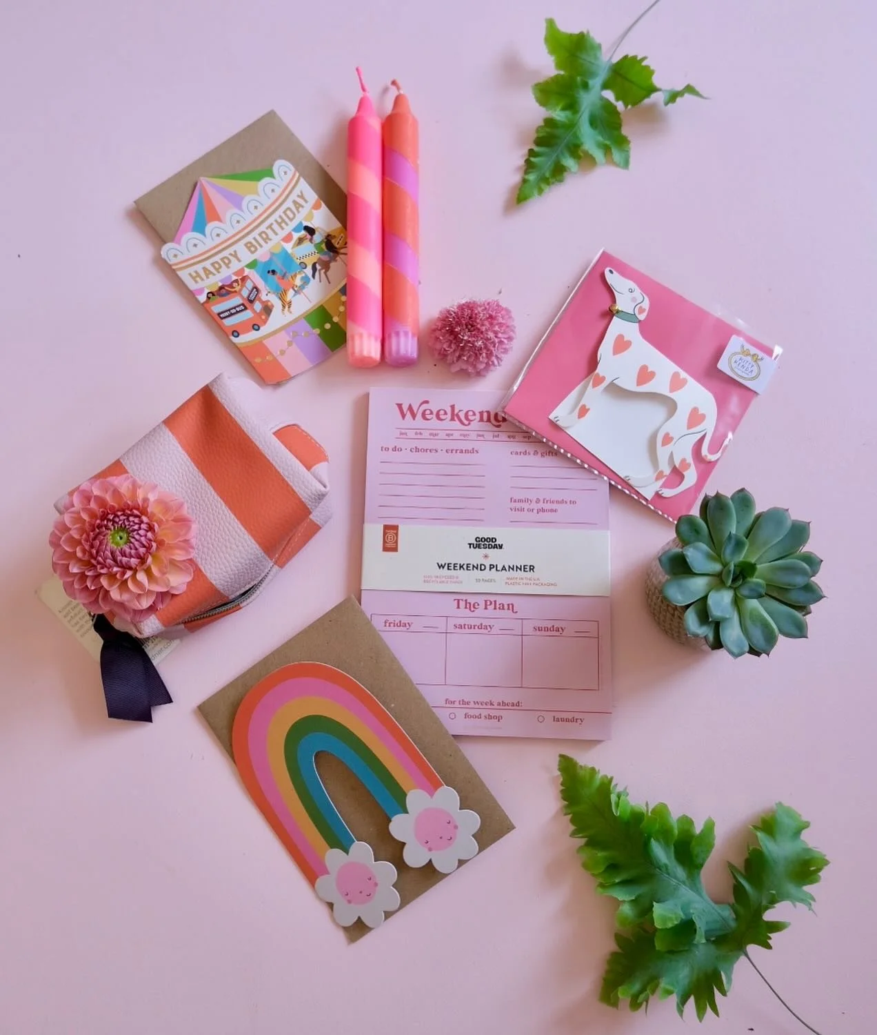 We have just had the most colourful delivery of cards, candles, planners and note pads! 

All available in-store and are the perfect little add ons to our glorious flower bouquets ❤️ 

@mifkinsworld 
@kittykendashop 
@truenorthsoapworks 
@goodtuesday