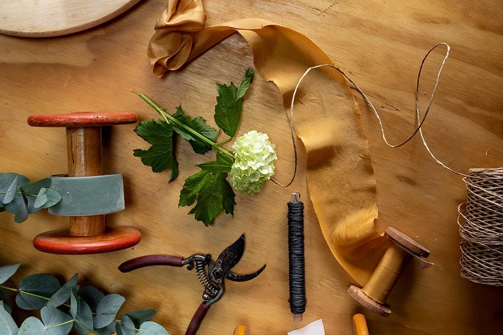 east lothian flower course with wire and secatares 