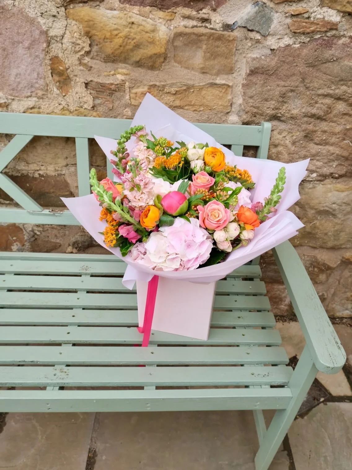 Embrace the changing of the season with our Summer Corals Bouquet! 

Brimming with lush blooms including Peonies, Ranunculus, Hydrangeas, Miss Piggy&rsquo;s Roses and Snap Dragons all wrapped up in our signature blush packaging. 

#summerinthecity #f