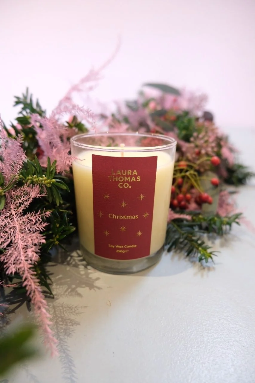 Christmas Candle by Laura Thomas Co