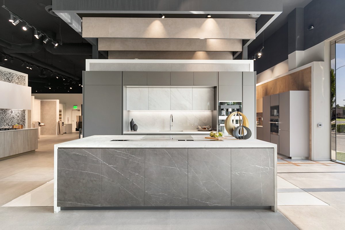 Porcelanosa Residential Kitchen island - Vivo Design Studios.jpg
