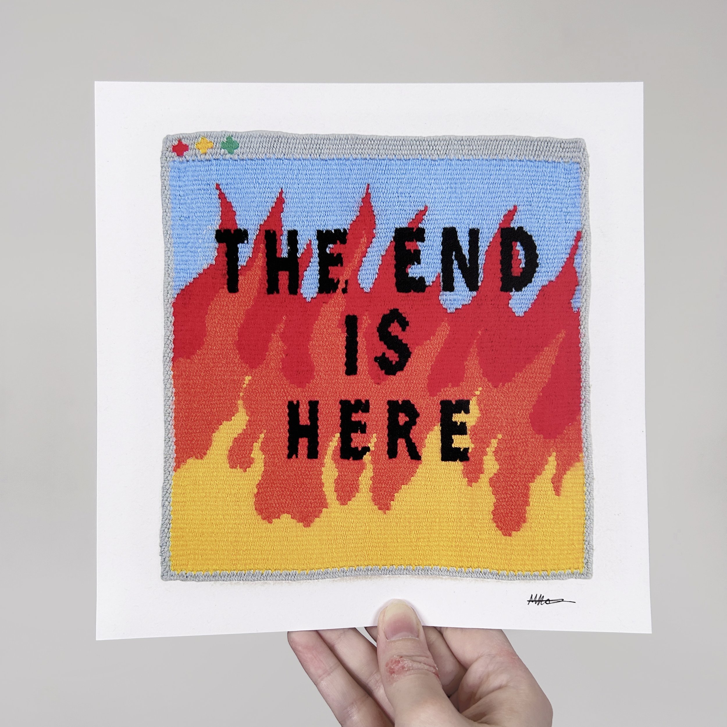 The End is Here Print Zoom.jpg