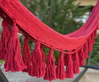"MACAW" with tassels