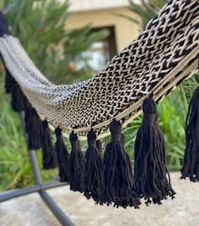 "ZEBRA" with black tassels
