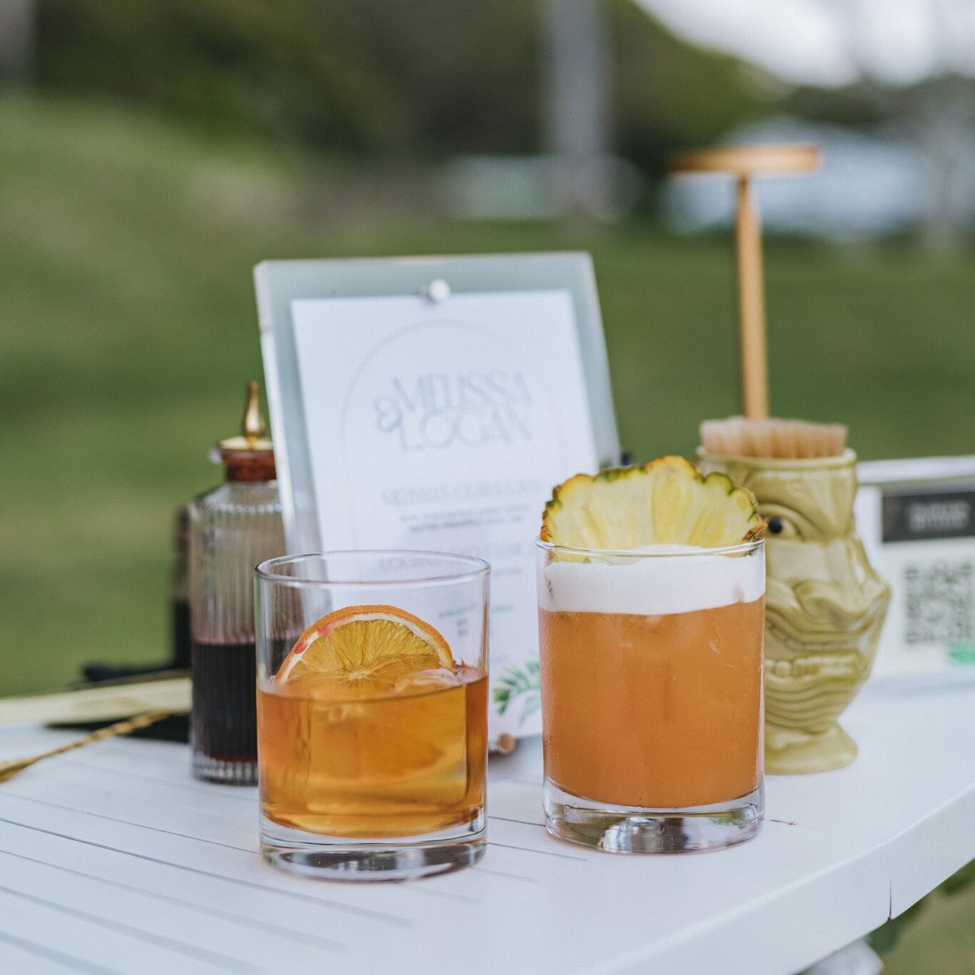 Savoring the essence of signature drinks, each a unique masterpiece. 🍹✨ Crafted with care and brimming with flavor, they're a toast to love and celebration. Here's to unforgettable sips and cherished moments! 🥂💖 

@kualoaranchweddings 
@kenuikitch