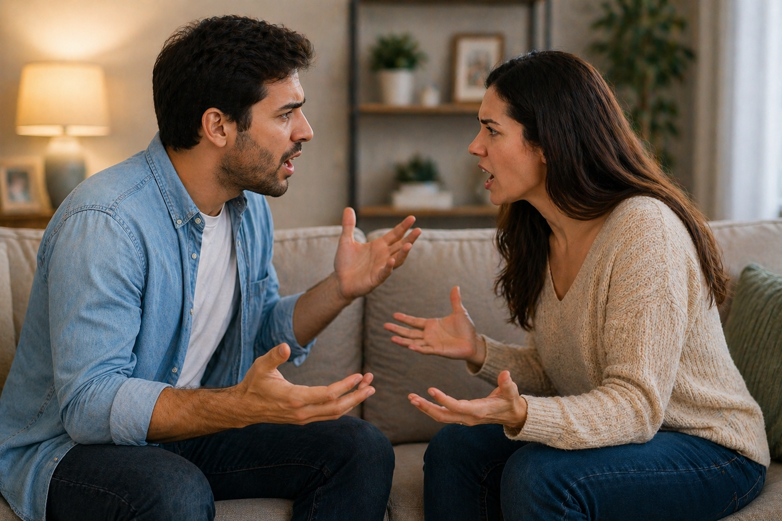 couple having repeated argument communication issues relationship Illinois