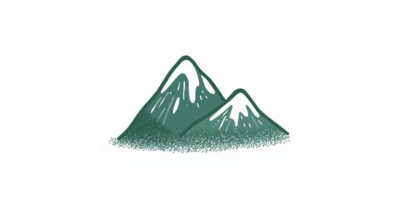 Mountain icon representing the heavy weight of family expectations and emotional pressure