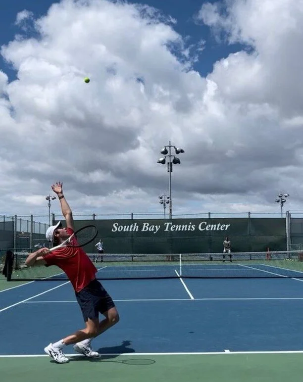 🎾 Proud to showcase one of our top tennis talents! 🌟 Stevan Lukic is a rising star at South Bay Tennis Center. 🏆 His impeccable serve technique is a force to be reckoned with. 🎾 Keep an eye on this young athlete as he continues to dominate the co