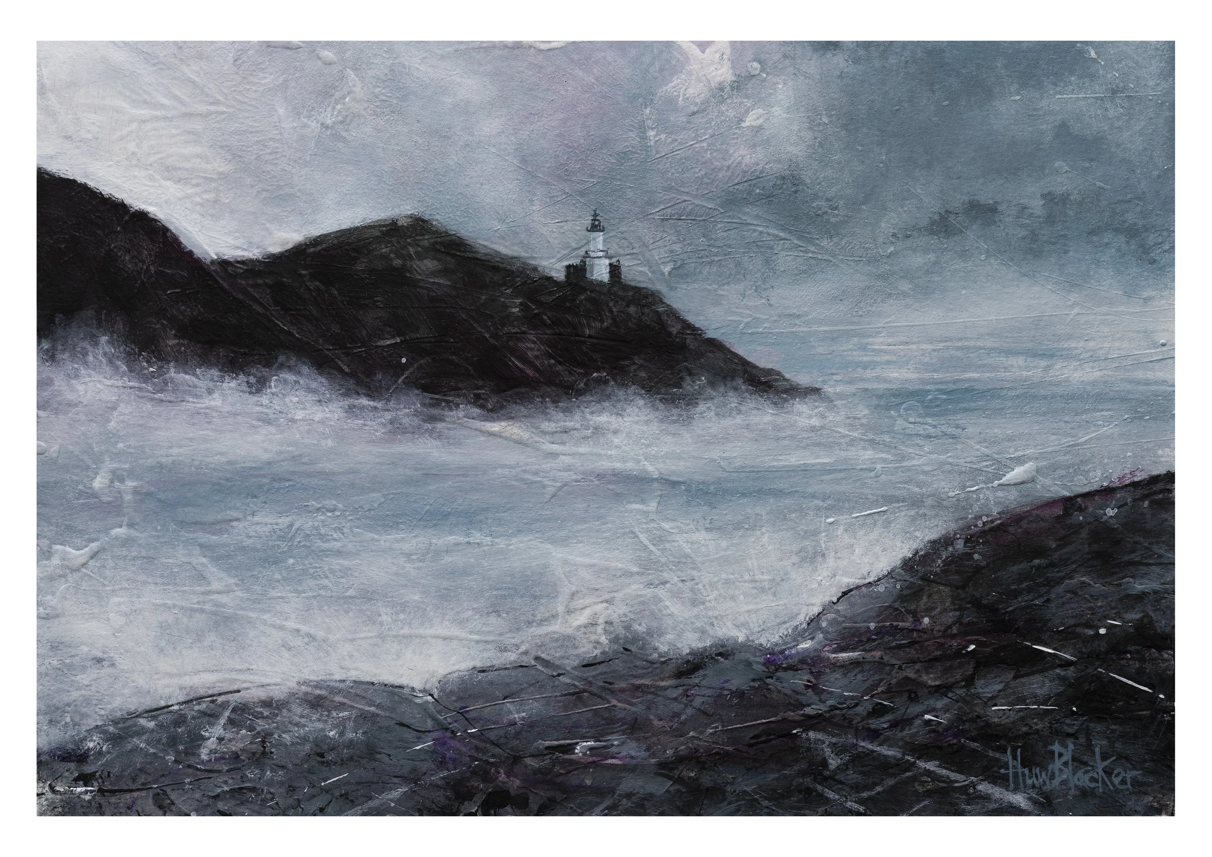 Storms Approach Welsh Landscape Fine Art print by Huw Blacker