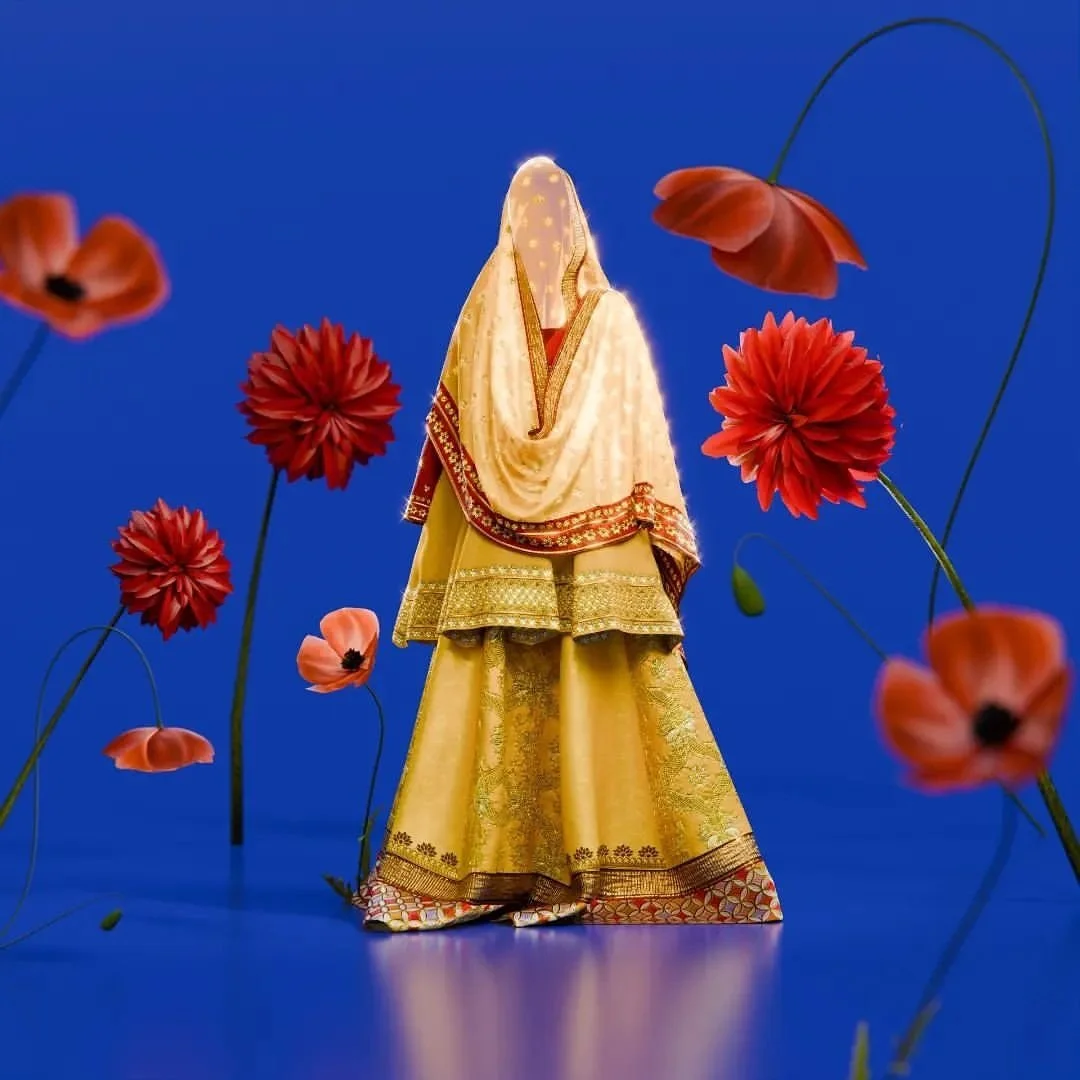&bull; @manihaa.psd Heritage- Exploring digital south asian textile.
 
Made in @itsclo3d Textures made in @substance3dart 
Rendered in @blender.official 

#clo3d #marvelousdesigner #digitalfashion  #virtualstylist #artdirection #blender #substancepai
