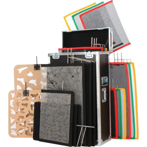 Assorted flexible heating pads with metal connectors and plastic control panels.