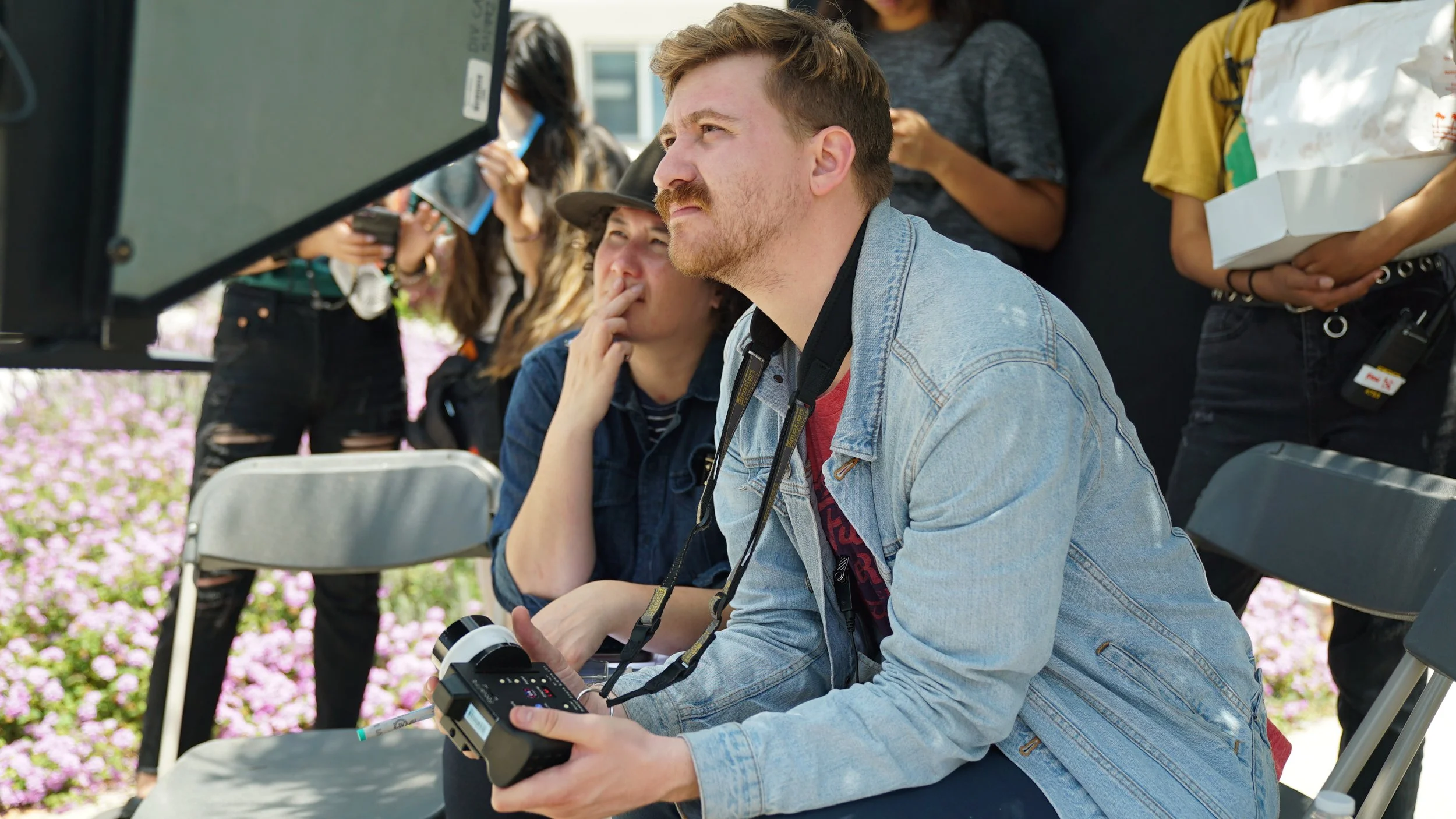 First AC and Producer at monitor