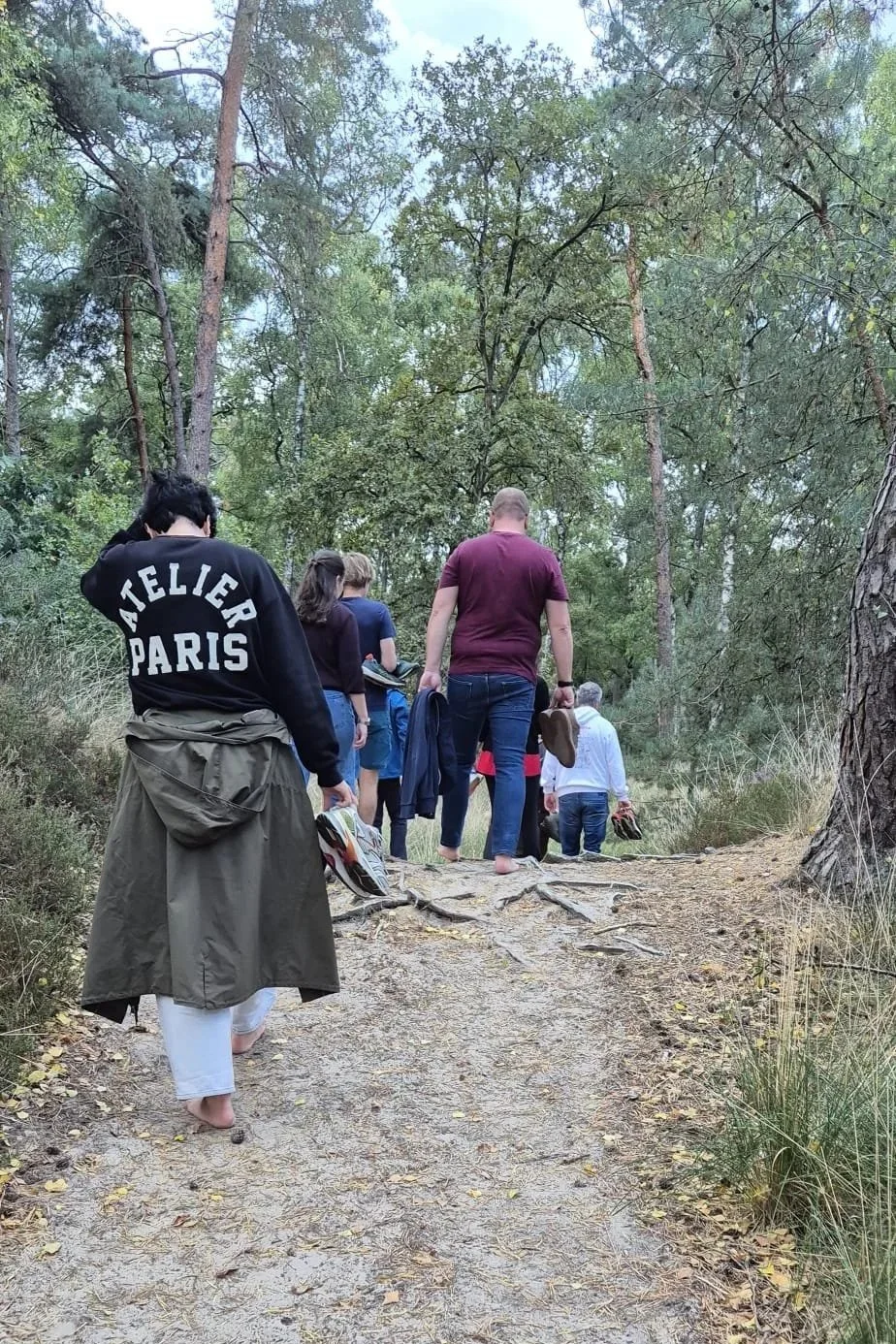 bosbaden, bosbadgids voor teams, bosbaden in Kalmthout, teambuilding