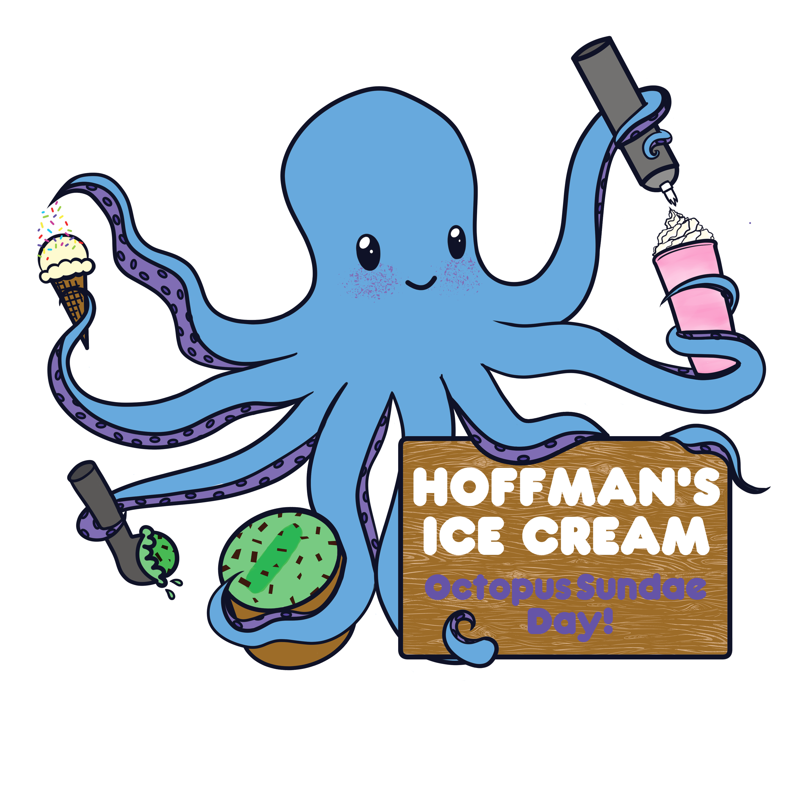 AUG 2024: Hoffman's 'Octopus Day' T-Shirt Illustration

Software: Clip Studio Paint Pro, Adobe Illustrator

Device: Windows Surface Pro 6 (Design), Dell XPS 15 Ultrabbook