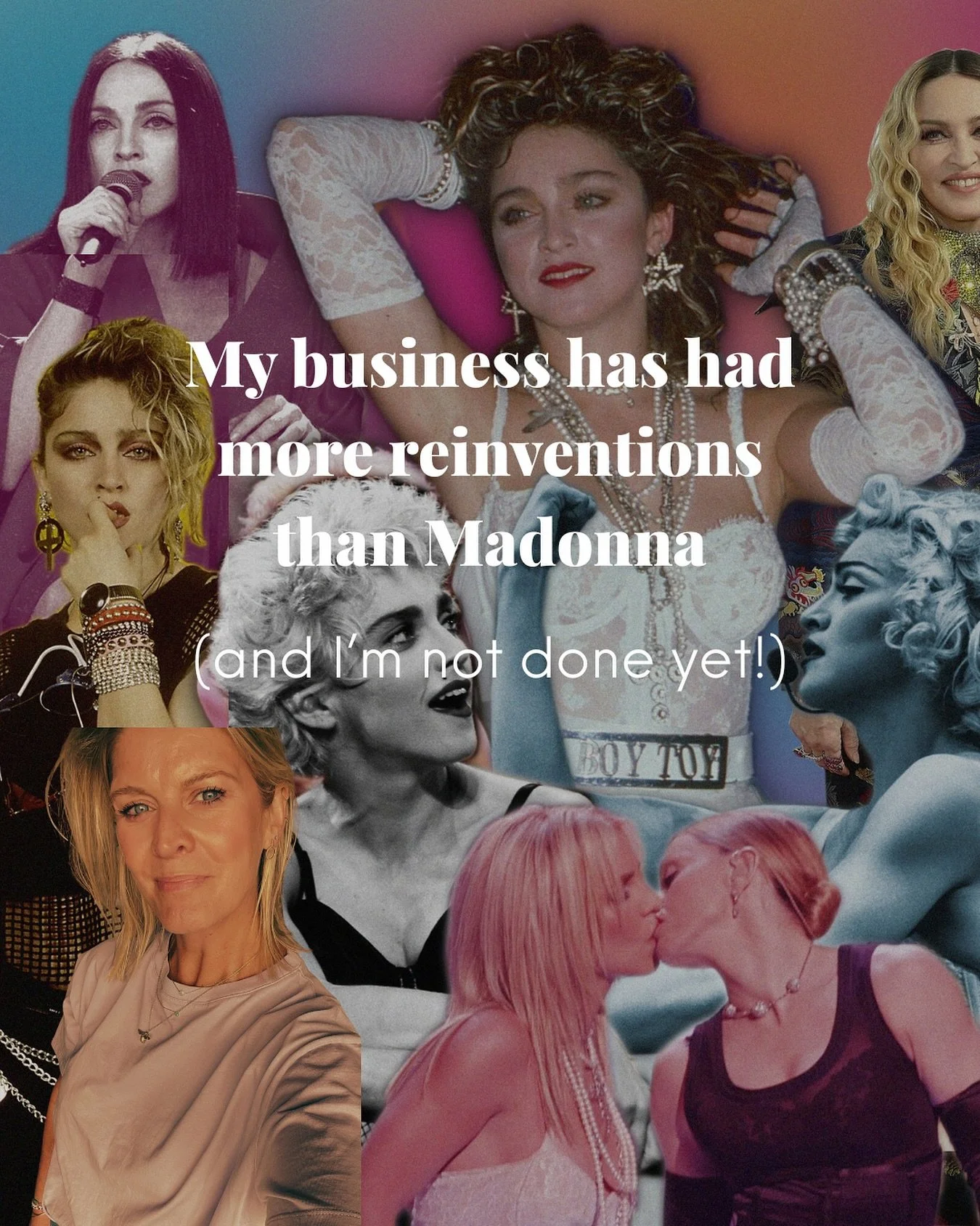 Here&rsquo;s one thing I&rsquo;ve learned over the last 10 years of being self-employed.

You don&rsquo;t find your niche once and for all - you GROW into it, again and again. 🌱

My coaching business has had more reinventions than Madonna. 🫣

2016 