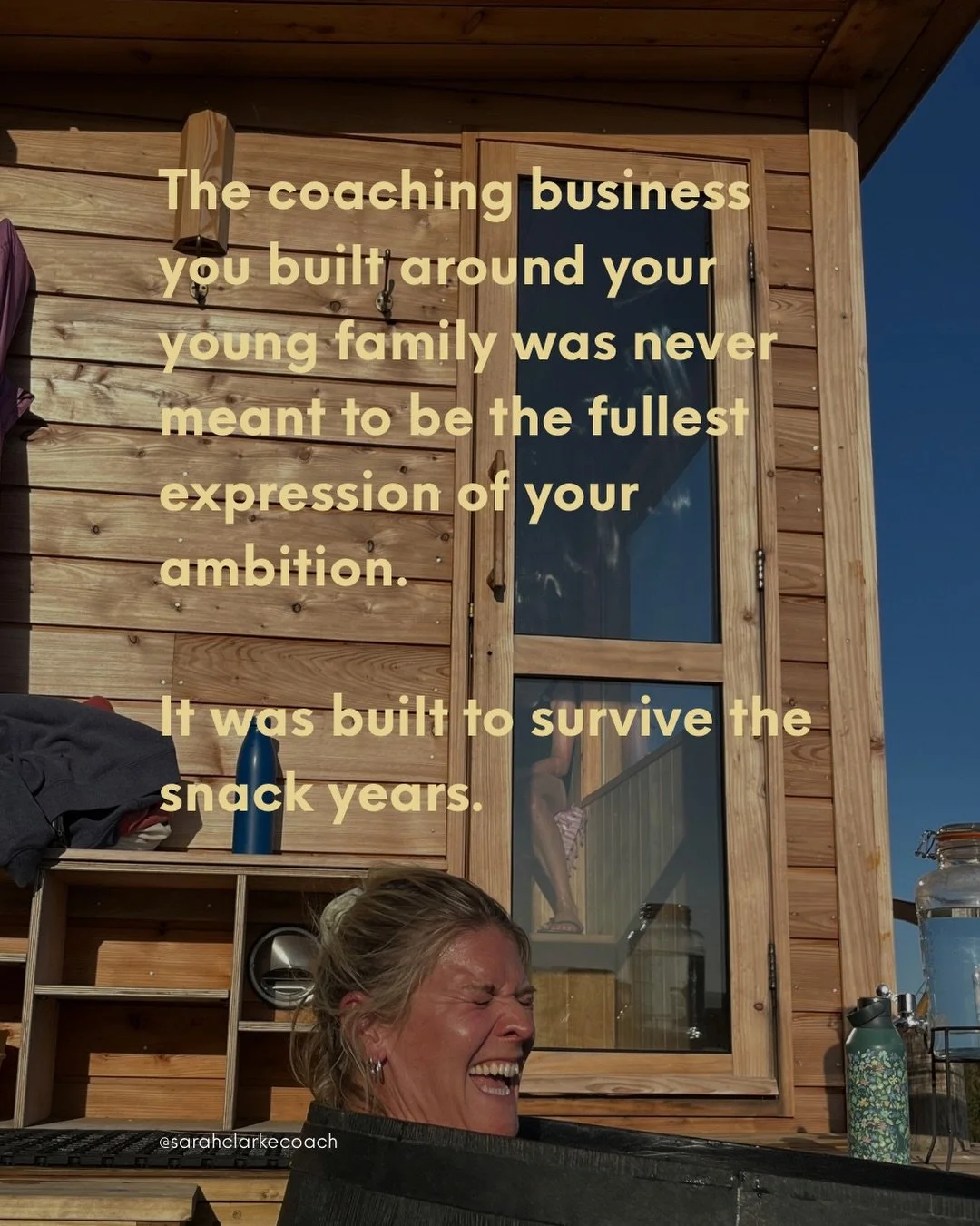 I didn&rsquo;t start my business because I had a burning desire to become an entrepreneur. 🫣

I started it because I&rsquo;d been made redundant while pregnant and wanted meaningful work that could bend around my children.

So I built it in the crac
