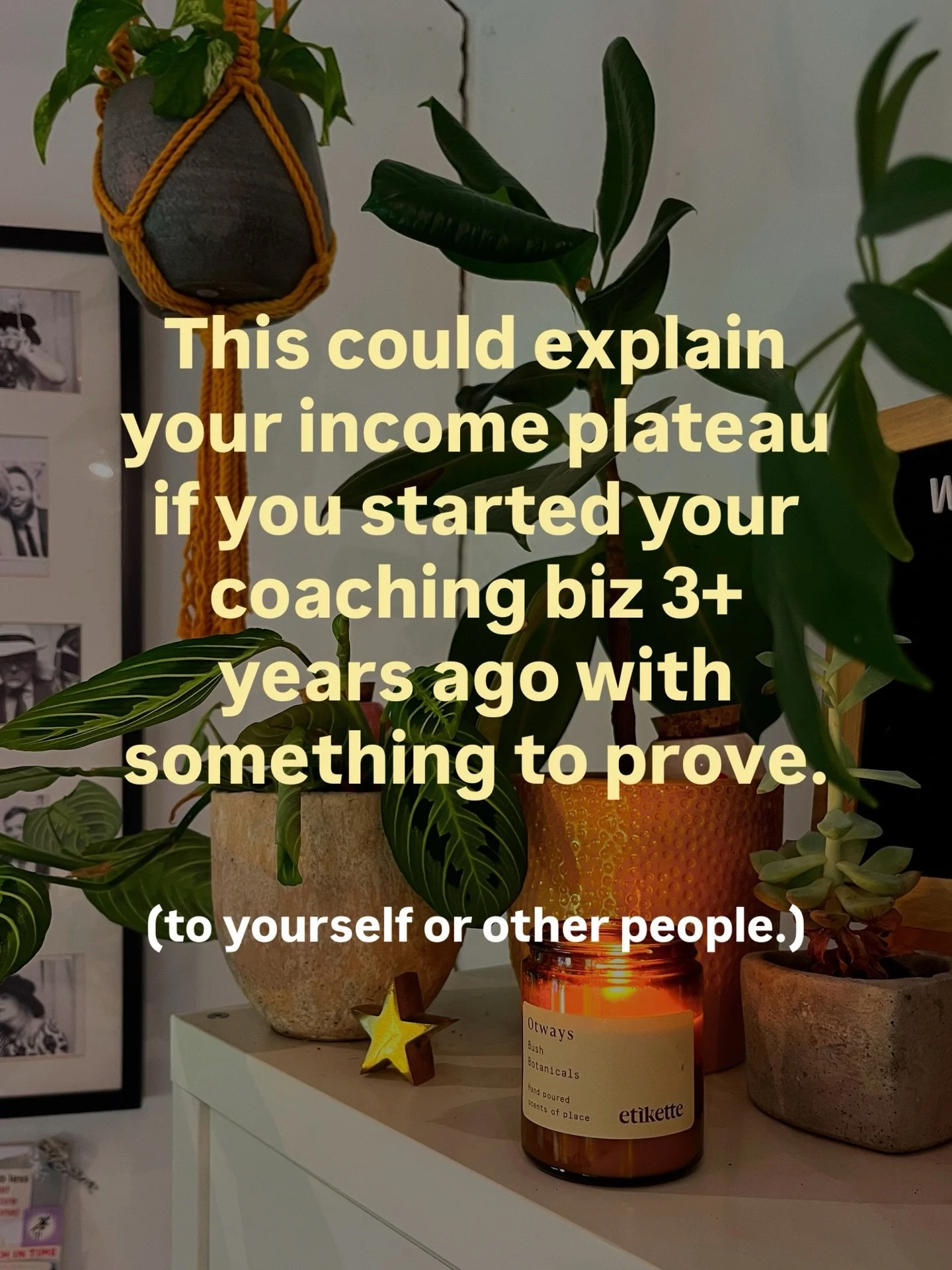 Eventually the patterns and behaviours forged in the fire of your startup days will start capping your income and impact. 

Ask me how I know. 🫣

Back in 2024, my income started to plateau after scaling successfully to over 6 figures only 2 years be
