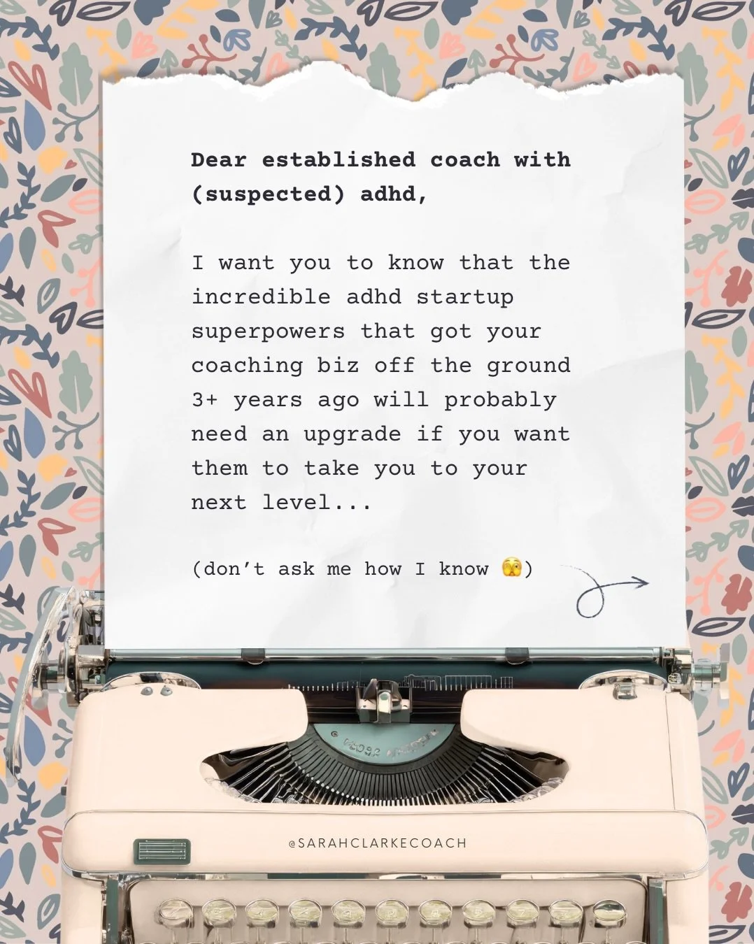 ADHD can be a superpower in the early days. We make amazing entrepreneurs. We thrive in those scrappy startup days. We move fast, say yes, think quickly and connect the dots. 

But over time, our business architecture starts to reward these traits wh