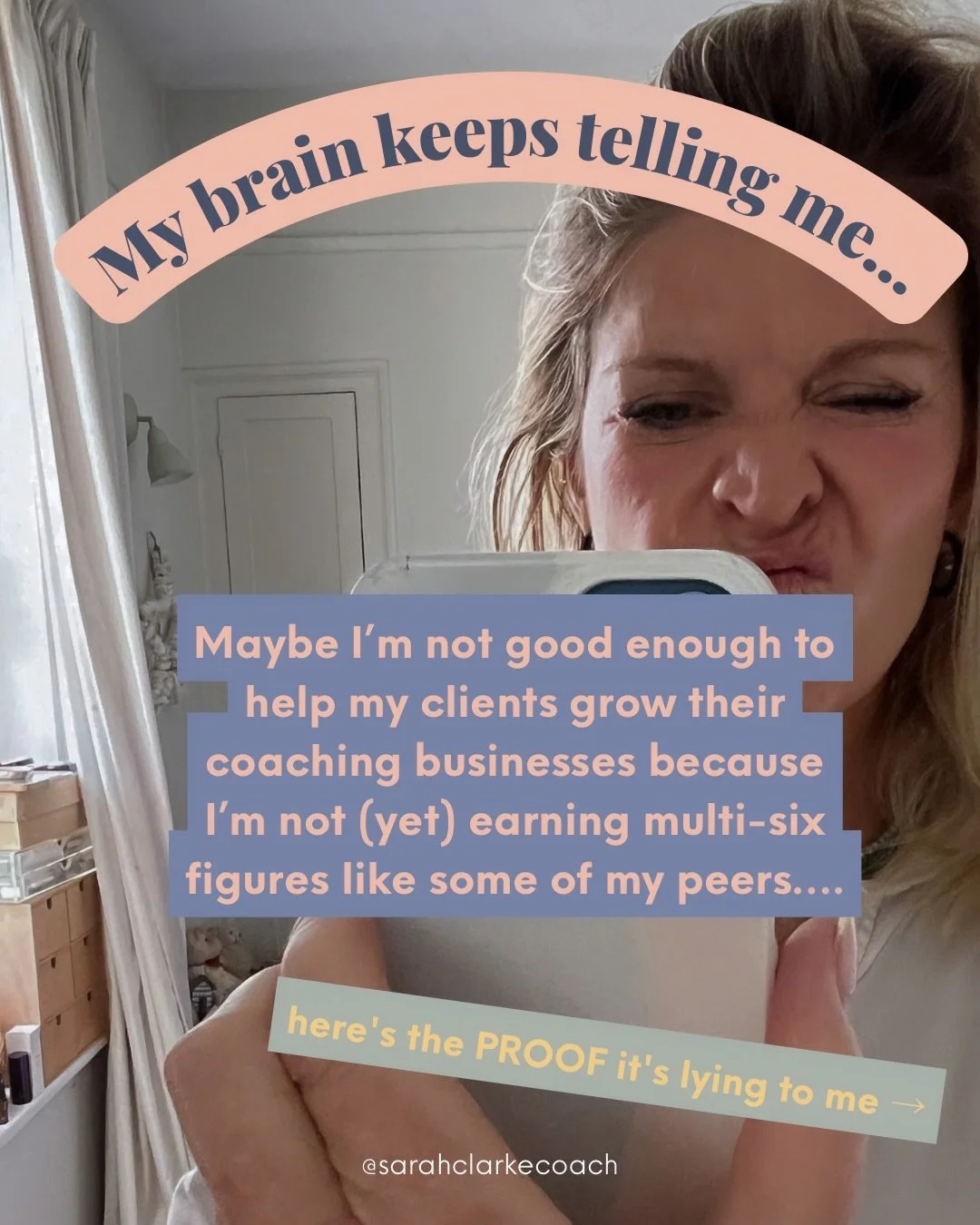 Just because we&rsquo;re coaches doesn&rsquo;t mean we&rsquo;re immune to the fuckwittery that is Imposter Syndrome.🙃

Just because we know intellectually how to help our clients disarm their limiting beliefs, doesn&rsquo;t mean our own inner mean g