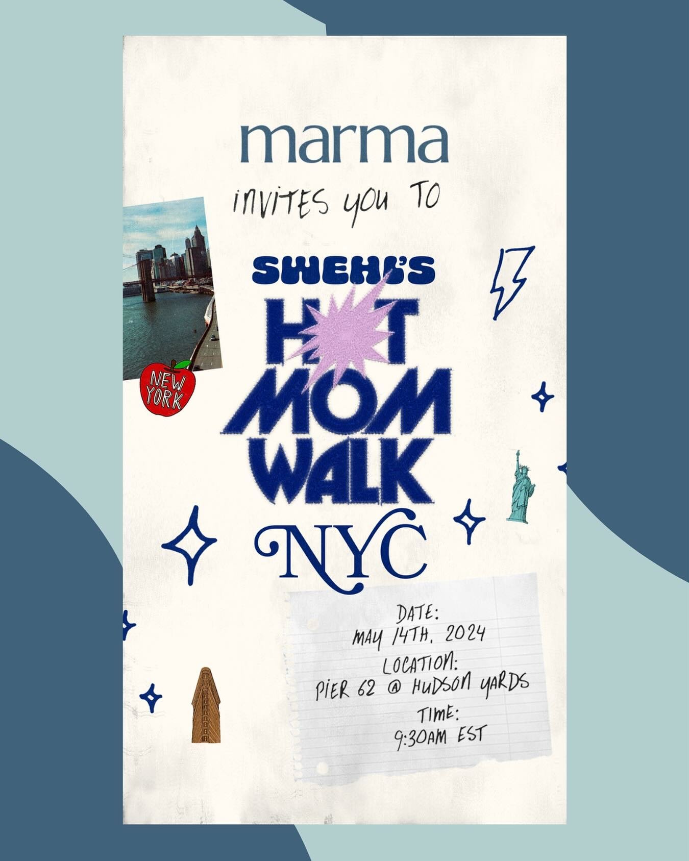 📣 NYC Moms 📣

We&rsquo;re excited to partner with @swehl on their tour of Hot Mom Walks. Be sure to stop by (Pier 62 @ Hudson Yards) for a great community, good tunes, and snag some goodies&hellip; 👀 for Marma Bars!

If you&rsquo;re in the area, y