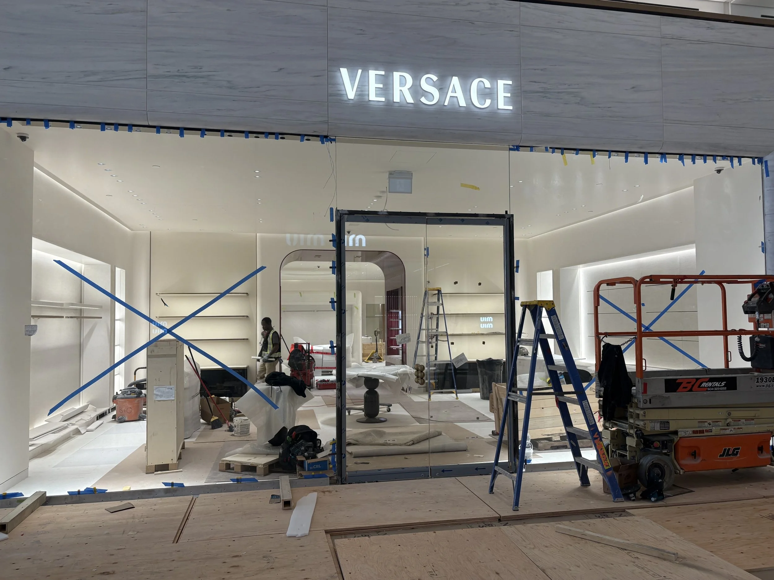 Versace steel door frame